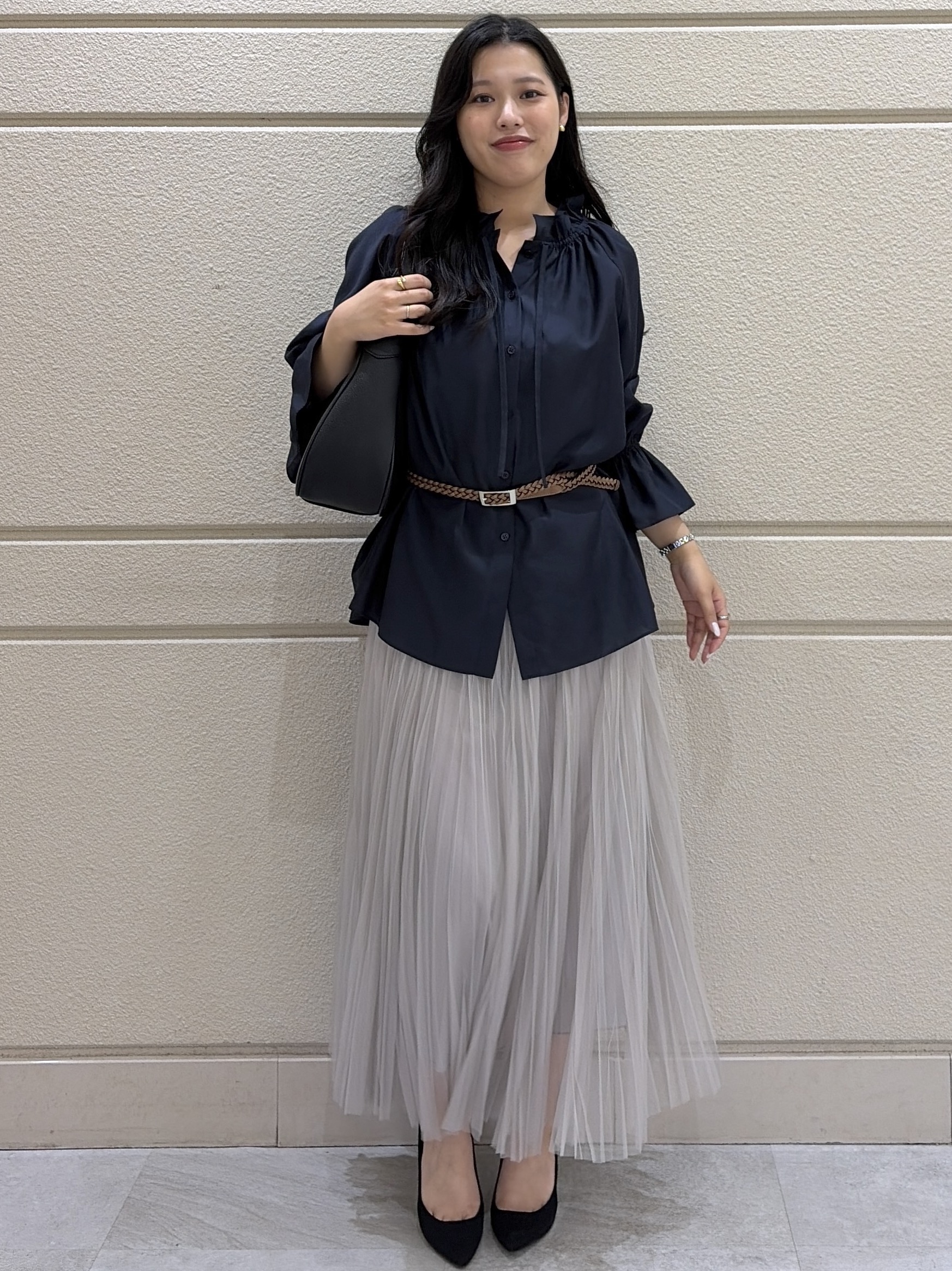 Momokaさんの「COUP DE CHANCE｜【手洗い可】ギャザーフリルブラウス」を使ったコーディネート