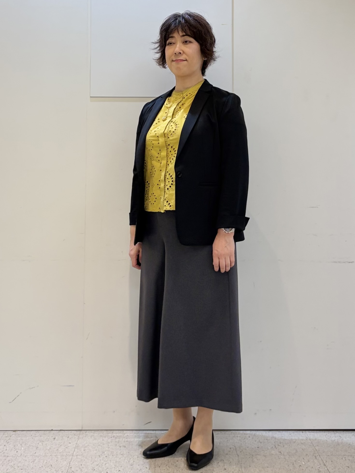 ヤスコさんの「Reflect｜【SS-4Lサイズ／UVカット／接触冷感】匠ジャケット／ロングテーラード」を使ったコーディネート