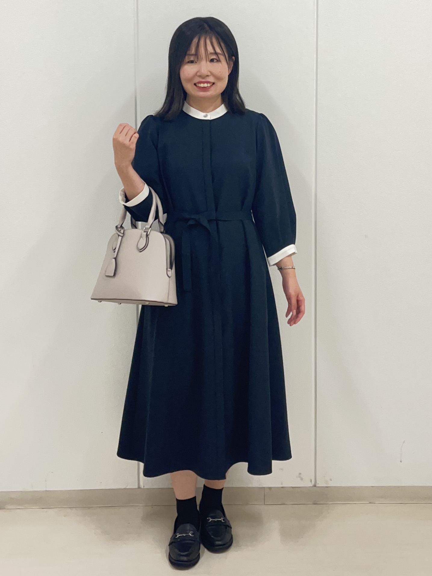 Rihoさんの「Reflect｜【手洗い可】Aラインロングワンピース」を使ったコーディネート
