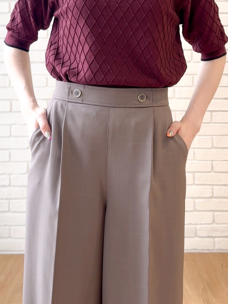𝐜𝐡𝐢𝐤𝐚さんの「SHOO･LA･RUE｜【洗濯機可/S-LL】上品見え ミニケーブルニット」を使ったコーディネート