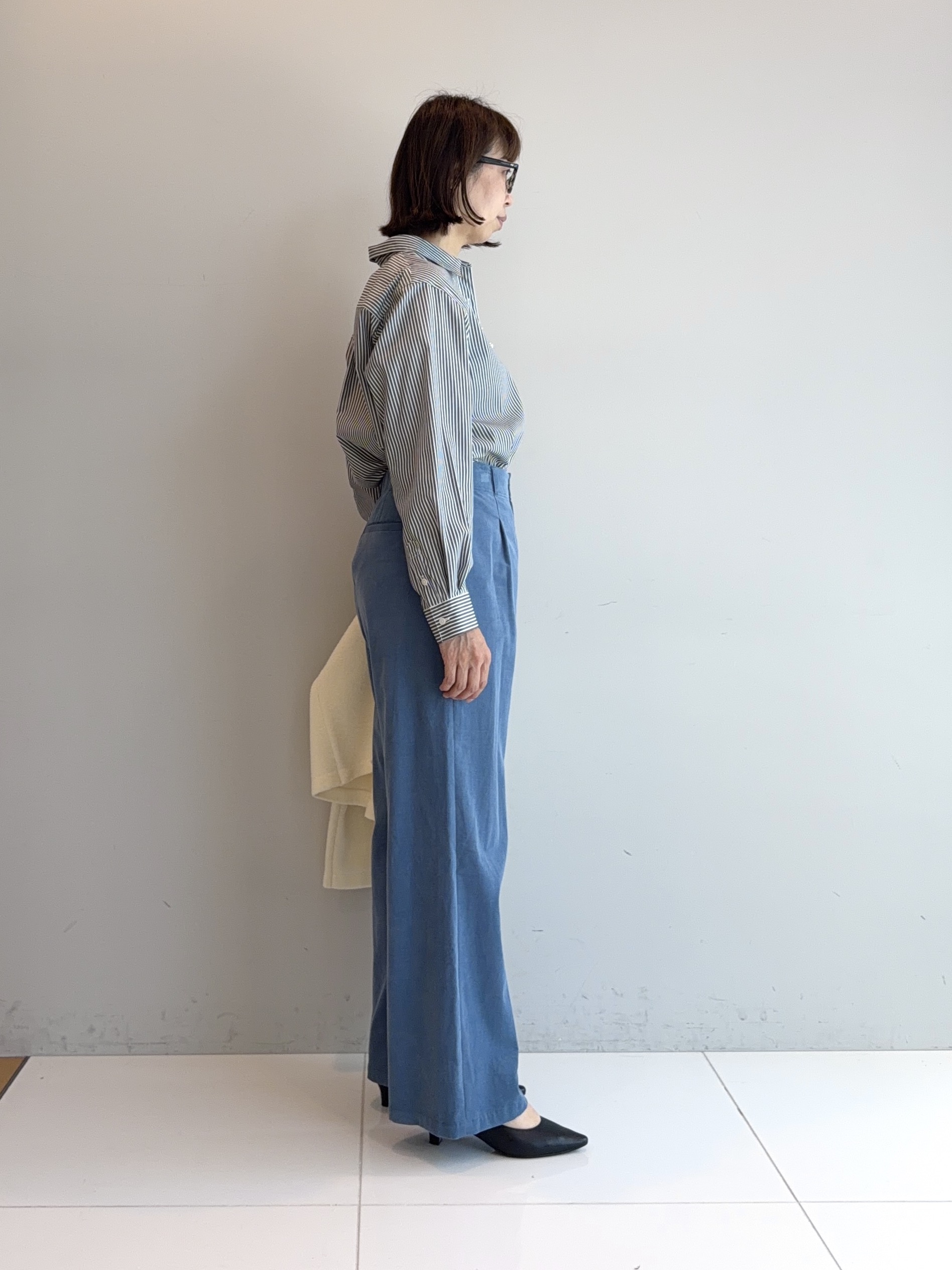 murayamaさんの「INDIVI｜【ラム革／美脚／通勤】レザーパンプス」を使ったコーディネート
