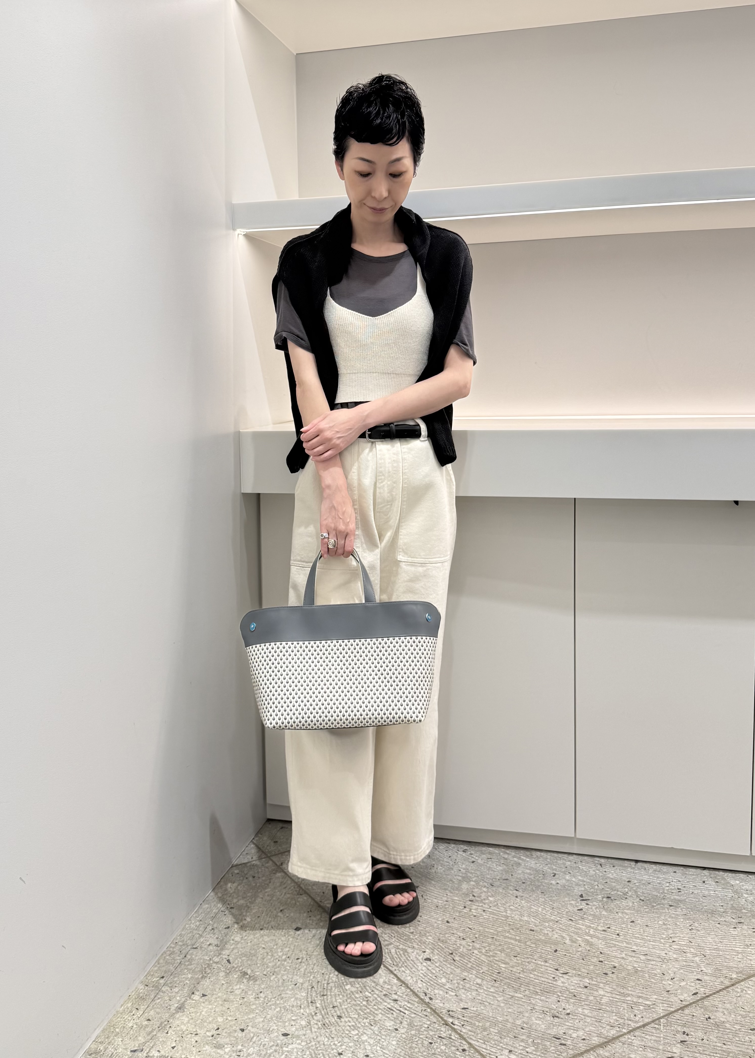 Kさんの「HIROKO HAYASHI｜STILLA（スティラ）ハンドトートバッグ」を使ったコーディネート