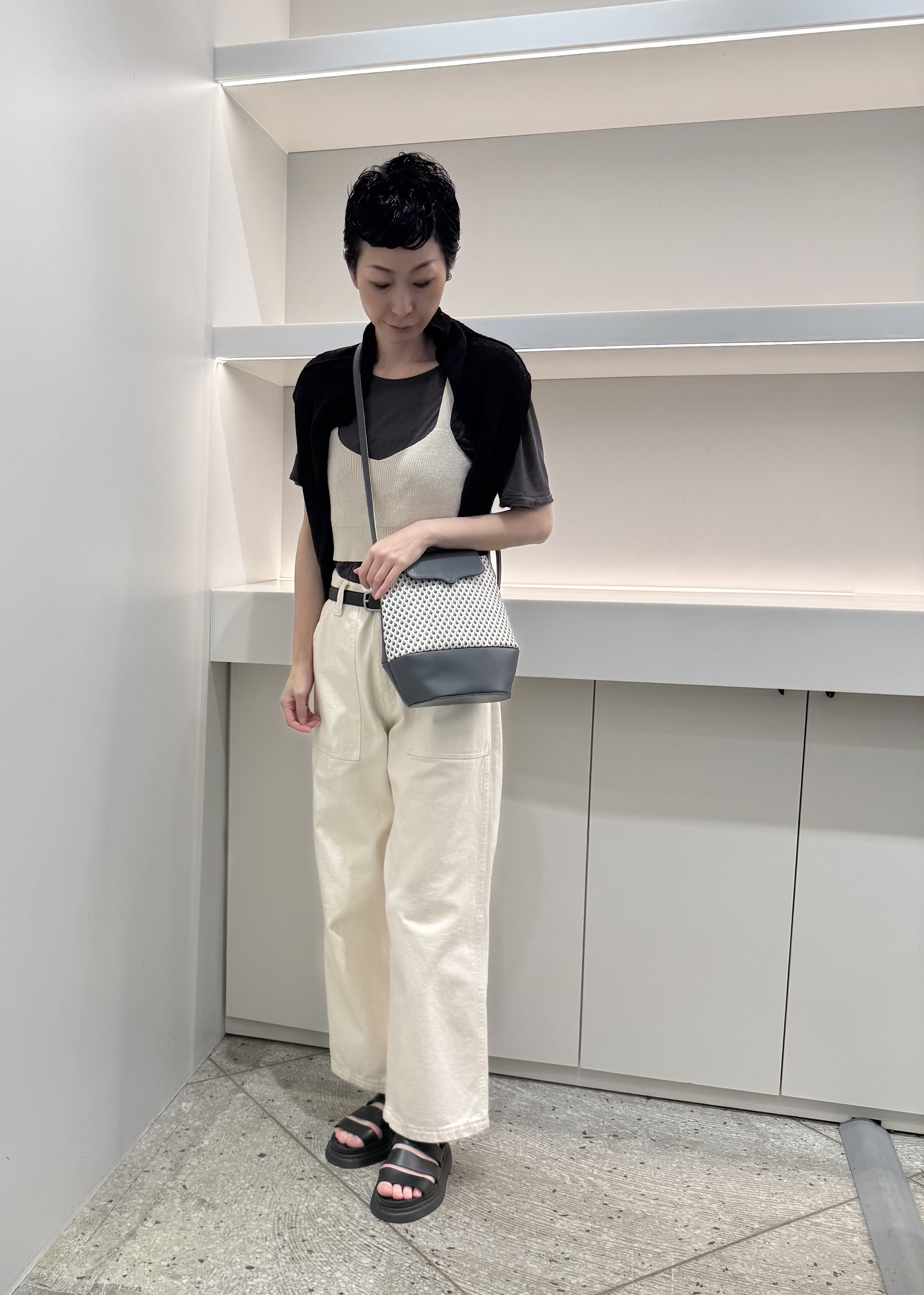 Kさんの「HIROKO HAYASHI｜STILLA（スティラ）ショルダーバッグ」を使ったコーディネート