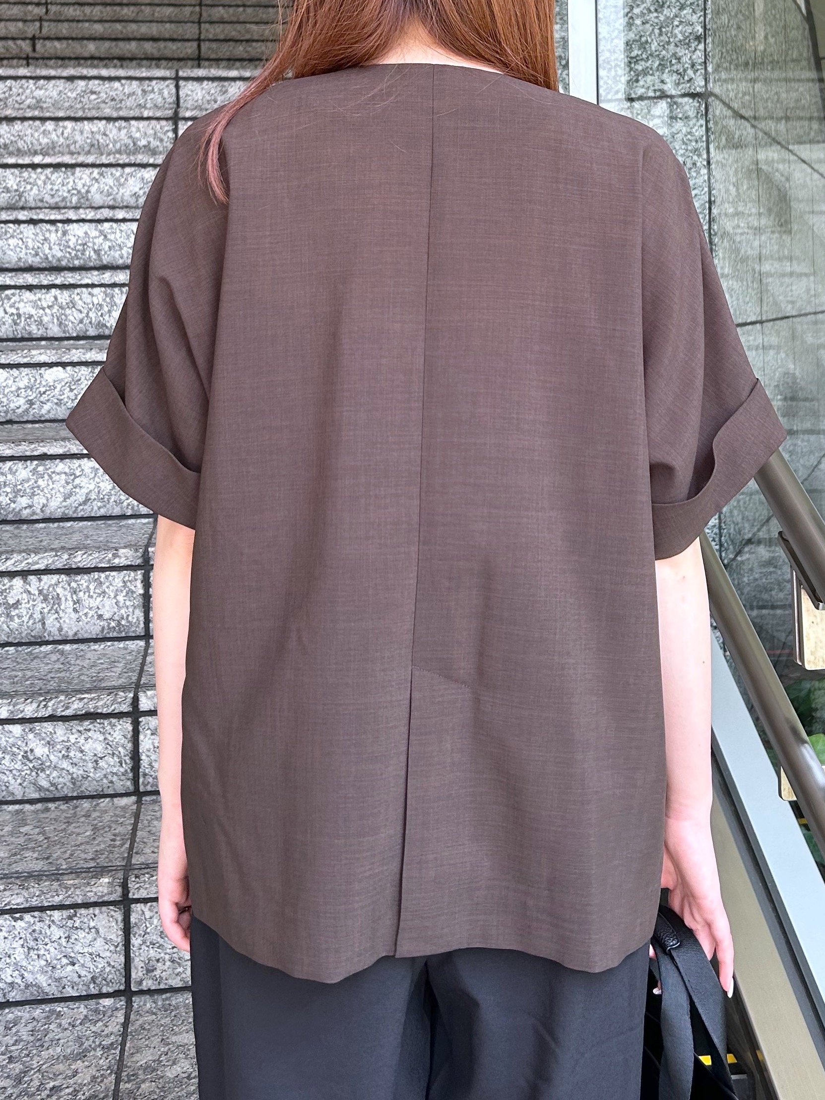 Risaさんの「OPAQUE.CLIP｜【接触冷感／吸水速乾／通気性】リネンライクジャケット《防シワ／洗濯機OK》」を使ったコーディネート