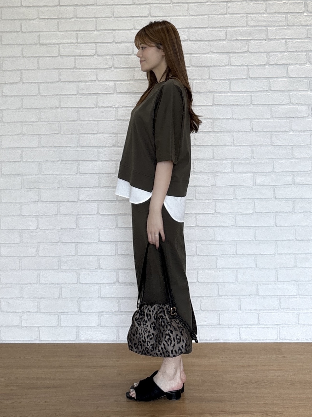 sayaさんの「grove｜【着回し◎】レイヤード風セットアップ」を使ったコーディネート