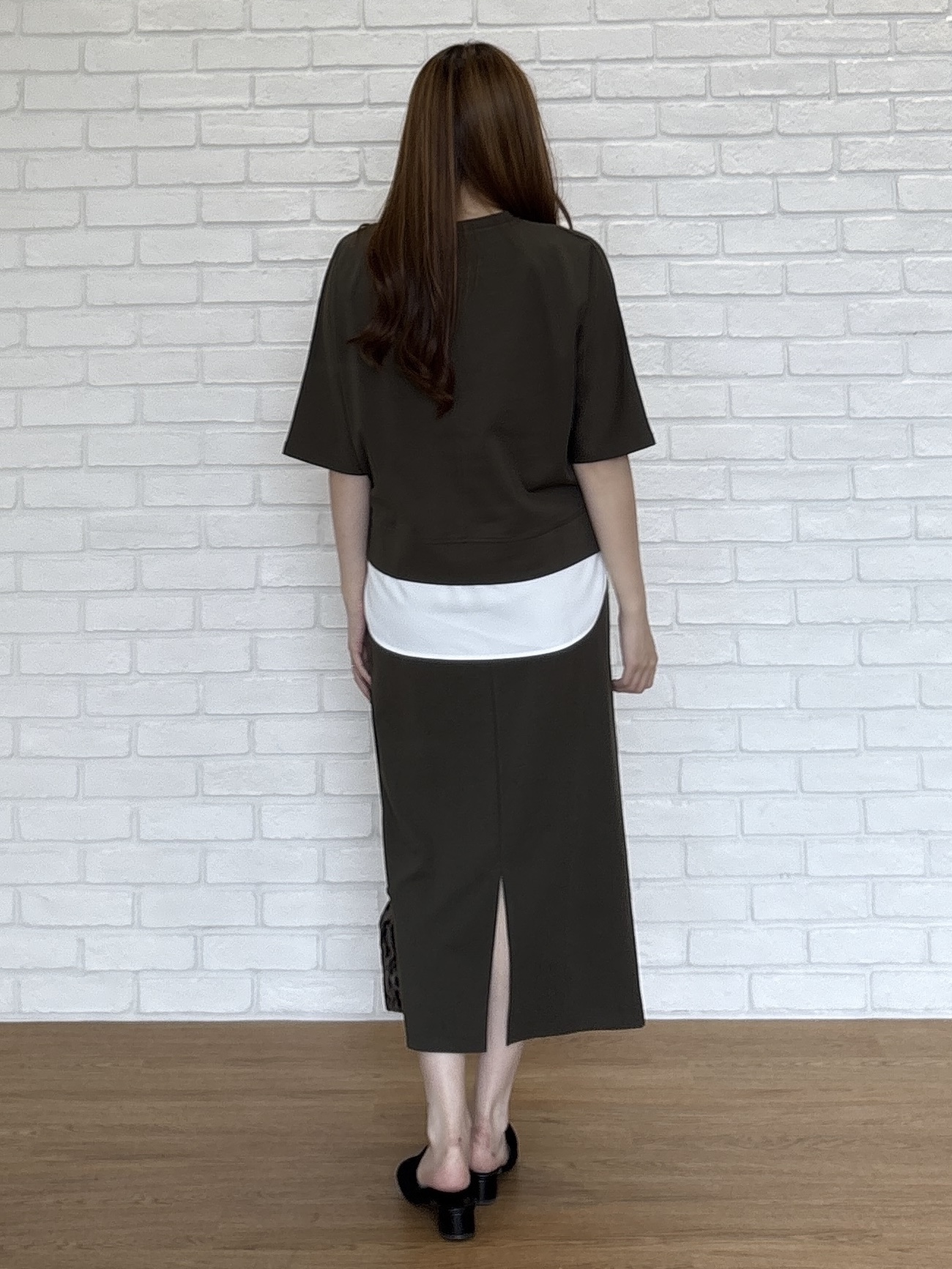 sayaさんの「grove｜【着回し◎】レイヤード風セットアップ」を使ったコーディネート