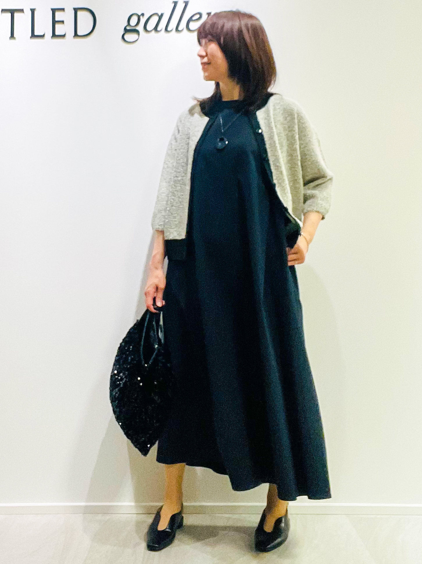めいさんの「UNTITLED｜【接触冷感/UVカット/吸水速乾】Aラインロングワンピース」を使ったコーディネート