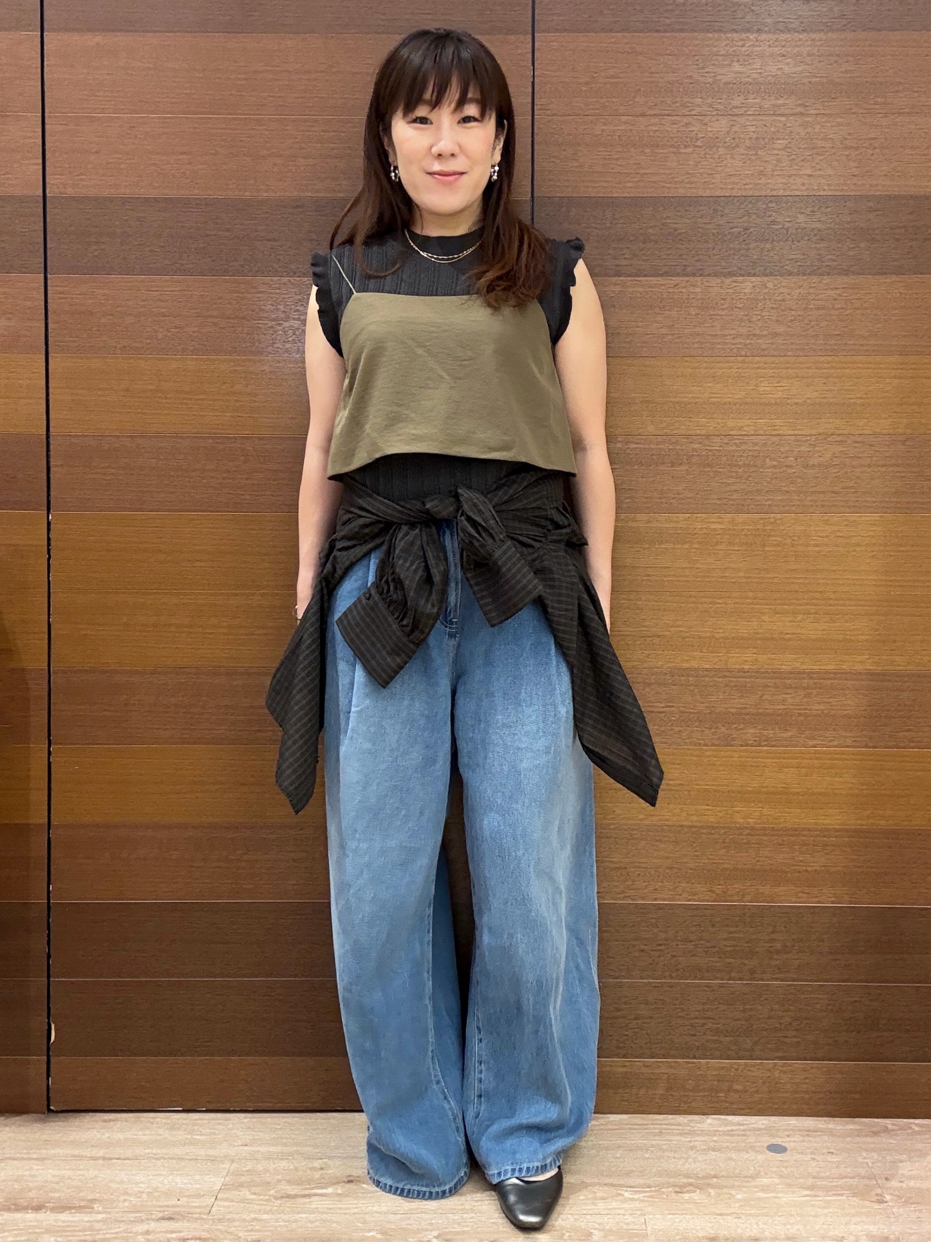 maichiさんの「OPAQUE.CLIP｜前後2WAYキャミビスチェ【洗濯機OK】」を使ったコーディネート