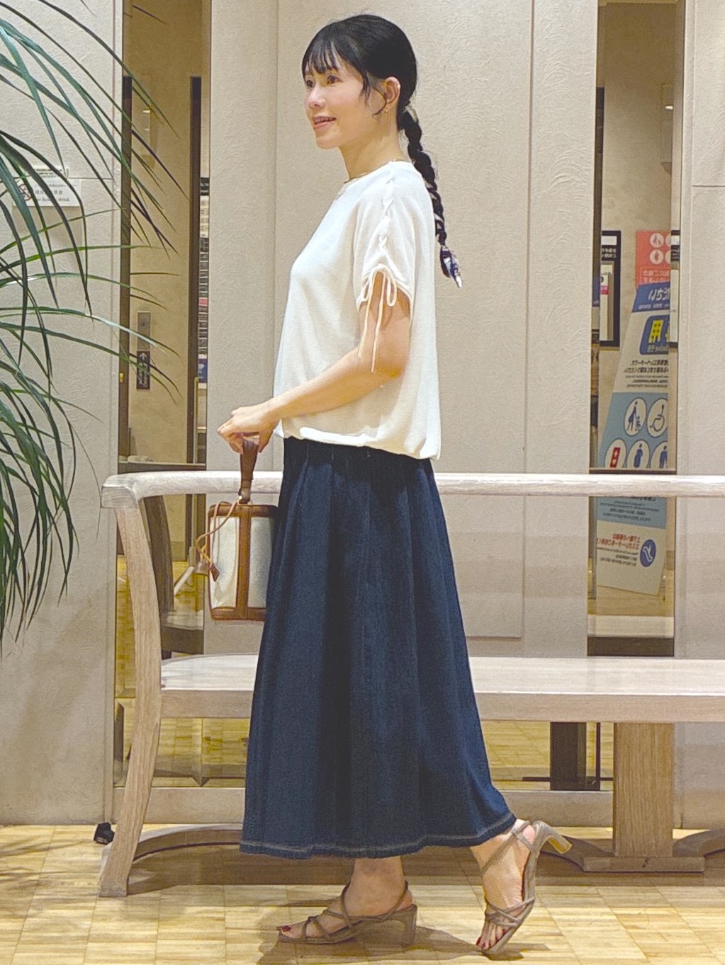  beni_gingerさんの「Reflect｜レースアップスリーブデザインニット」を使ったコーディネート