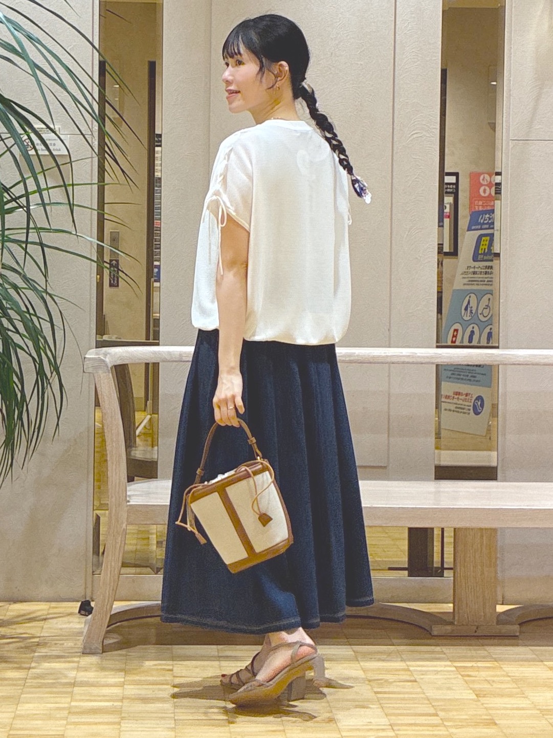  beni_gingerさんの「Reflect｜レースアップスリーブデザインニット」を使ったコーディネート