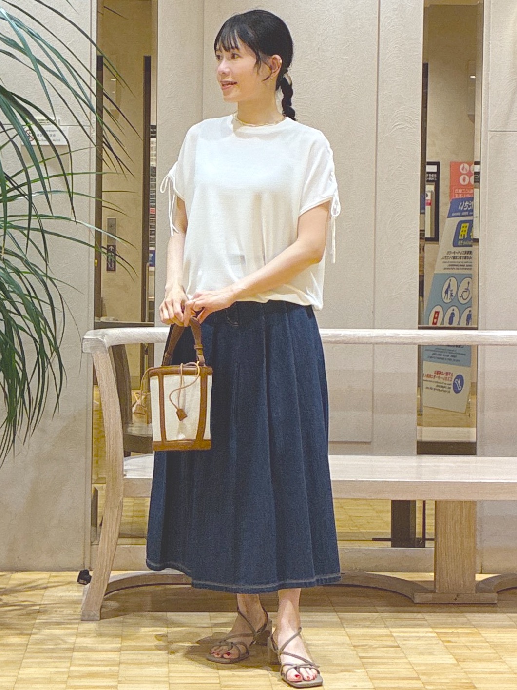  beni_gingerさんの「Reflect｜レースアップスリーブデザインニット」を使ったコーディネート