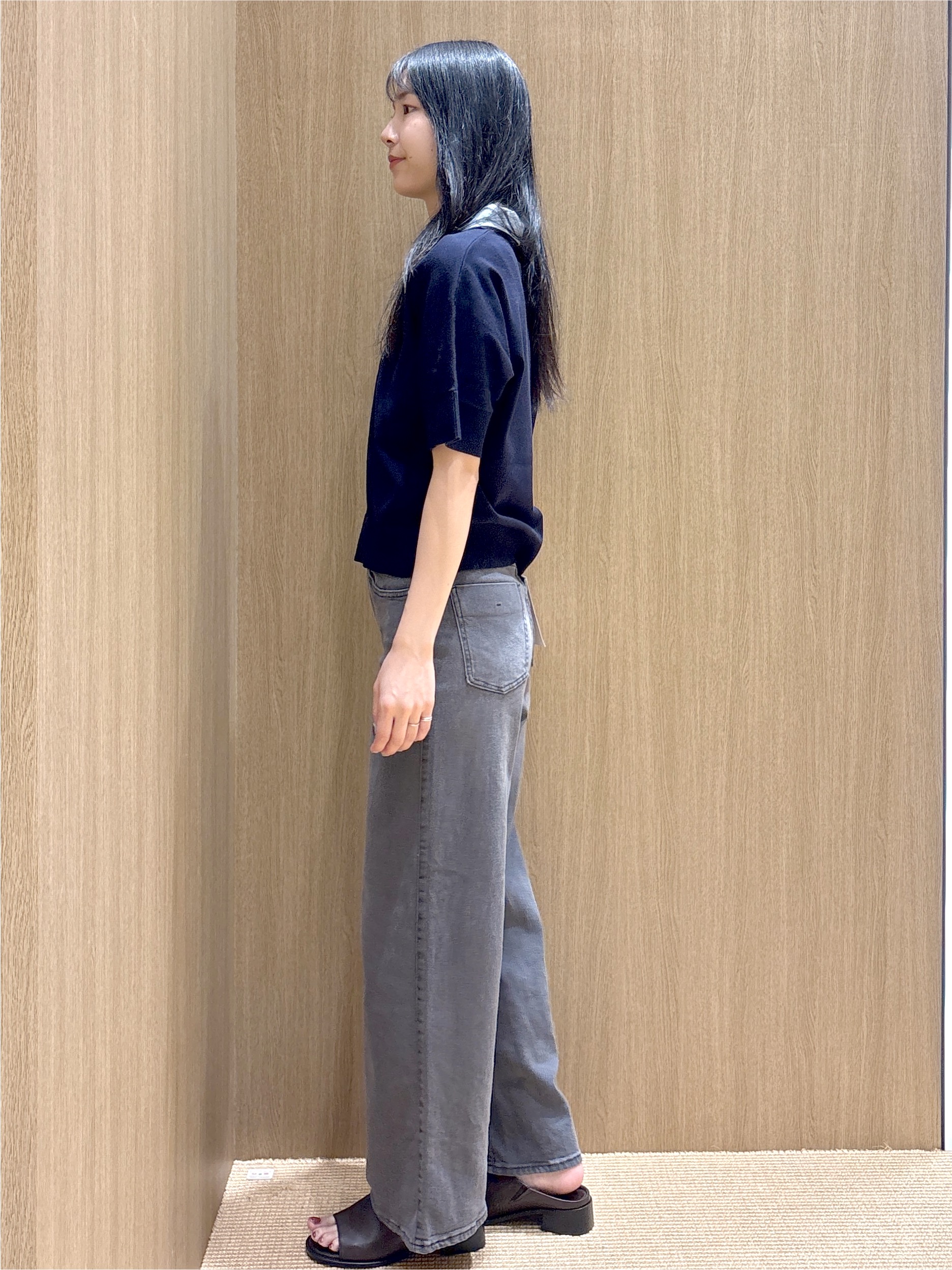 sachikoさんの「OPAQUE.CLIP｜2WAY衿ドッキングニット《洗濯機OK》」を使ったコーディネート