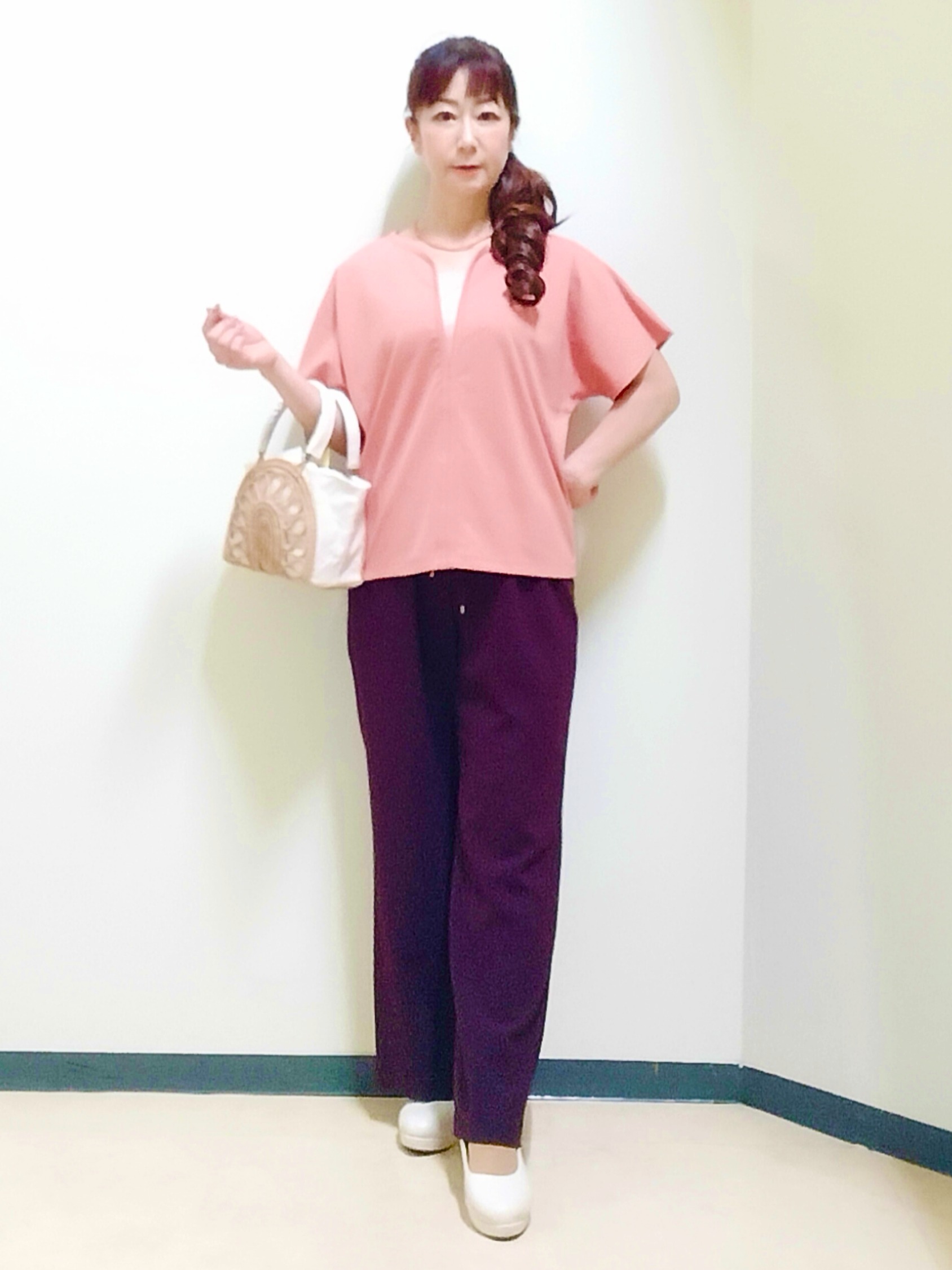 花さんの「Reflect｜【UVカット／接触冷感／吸水速乾】フレアスリーブプルオーバー」を使ったコーディネート