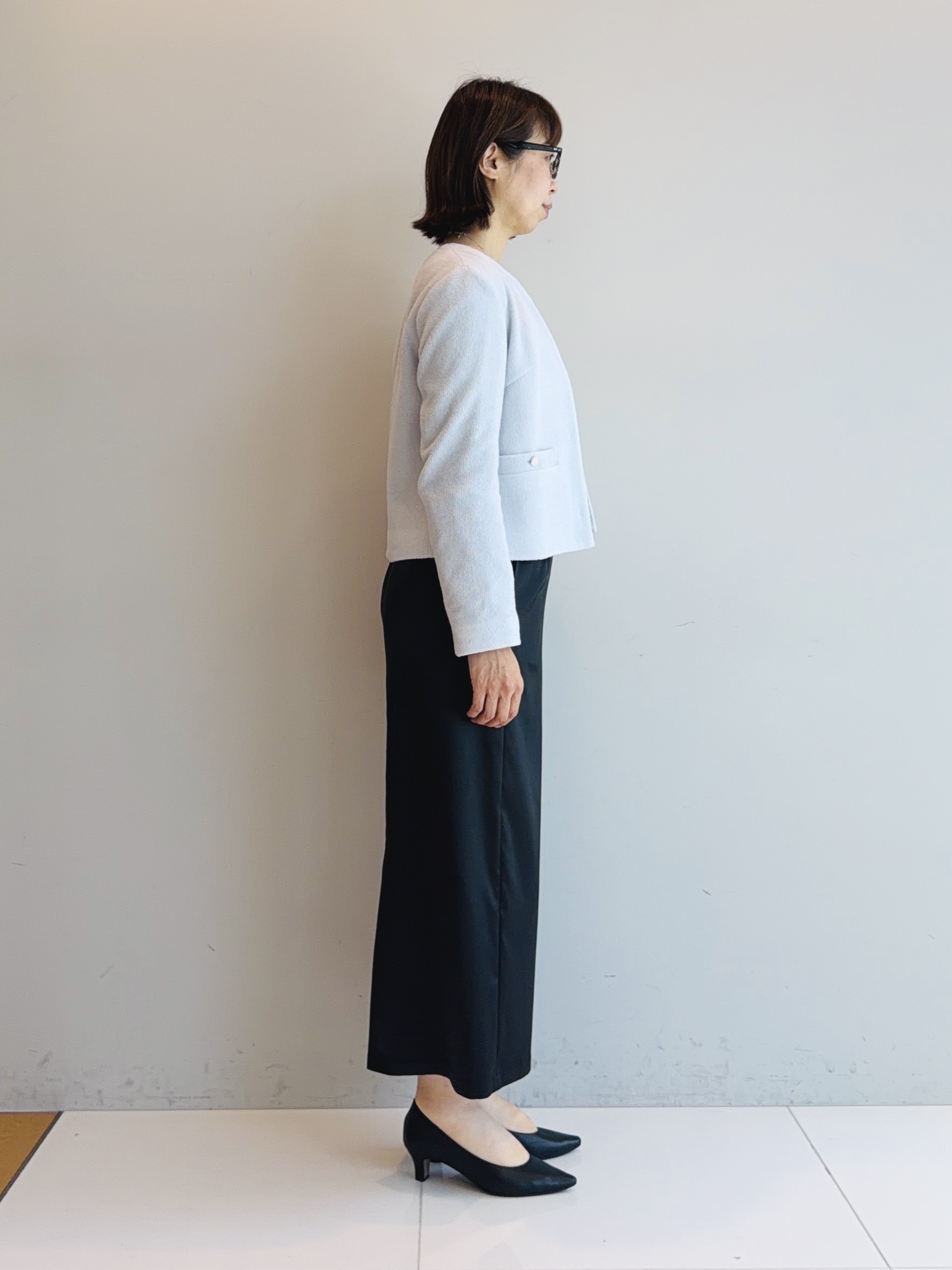 murayamaさんの「INDIVI｜【ラム革／美脚／通勤】レザーパンプス」を使ったコーディネート