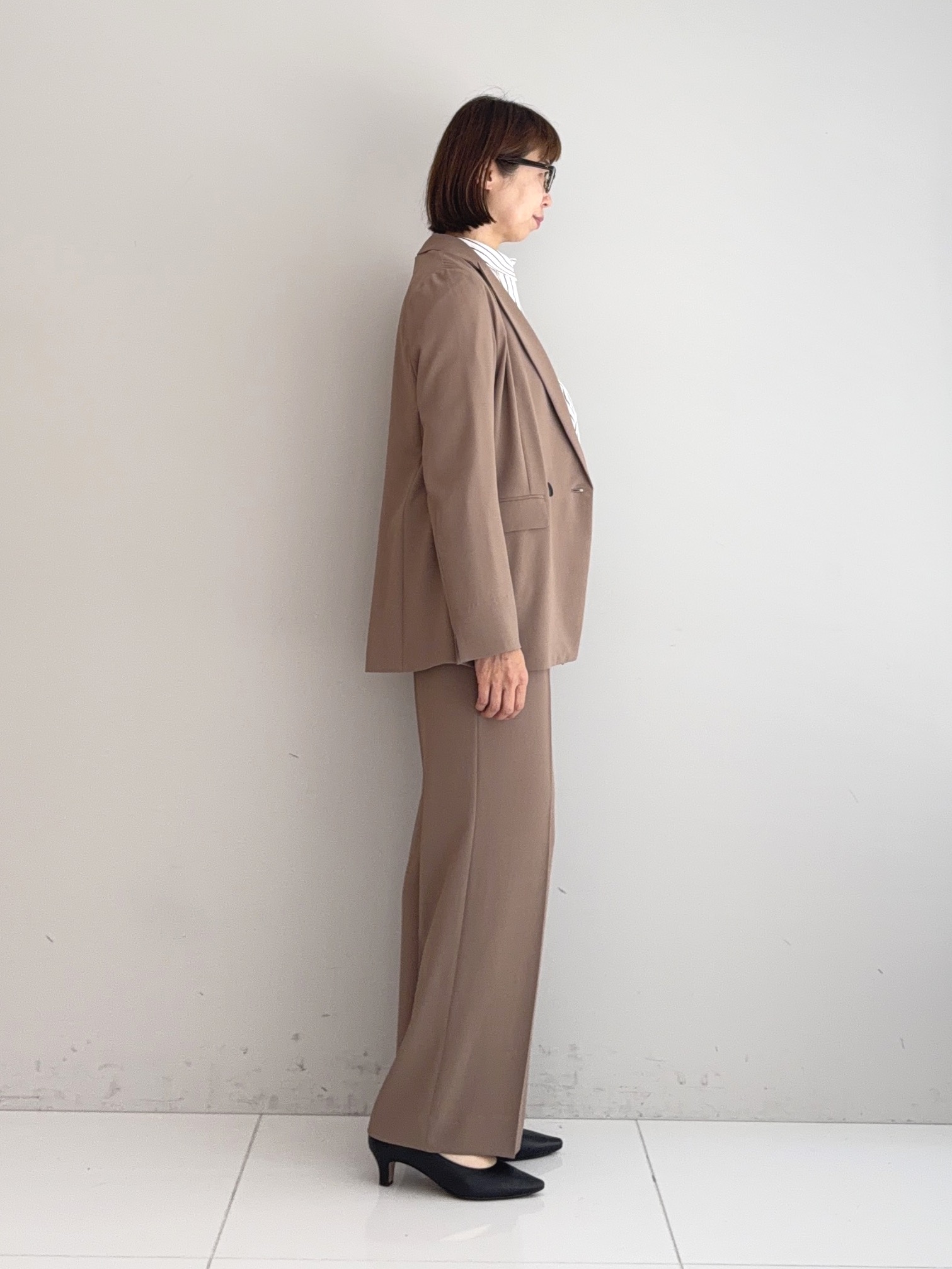 murayamaさんの「INDIVI｜【接触冷感/UVケア/着る日傘】ダブルジャケット」を使ったコーディネート