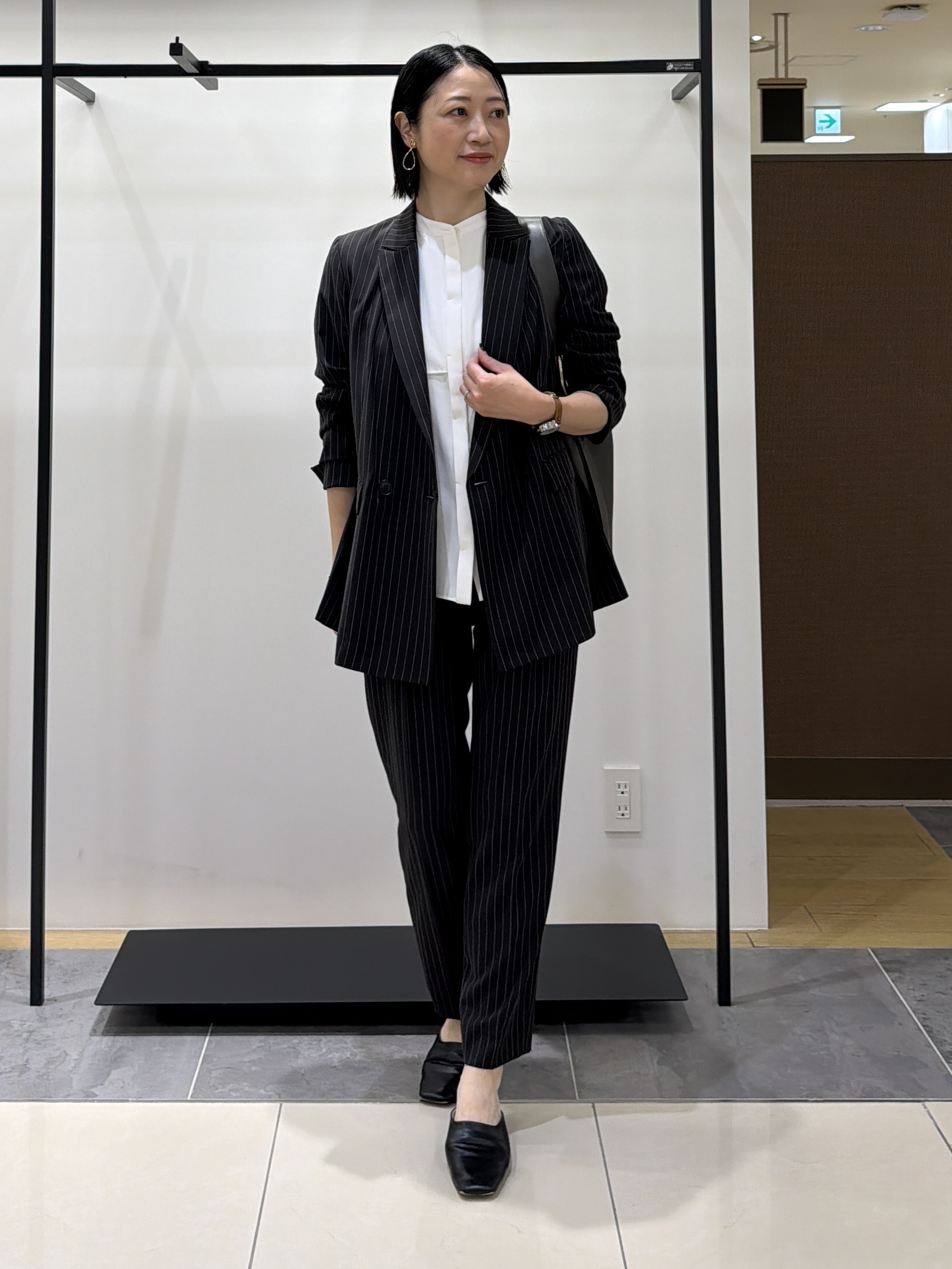 shihoさんの「INDIVI｜【接触冷感/UVケア/着る日傘】ダブルジャケット」を使ったコーディネート
