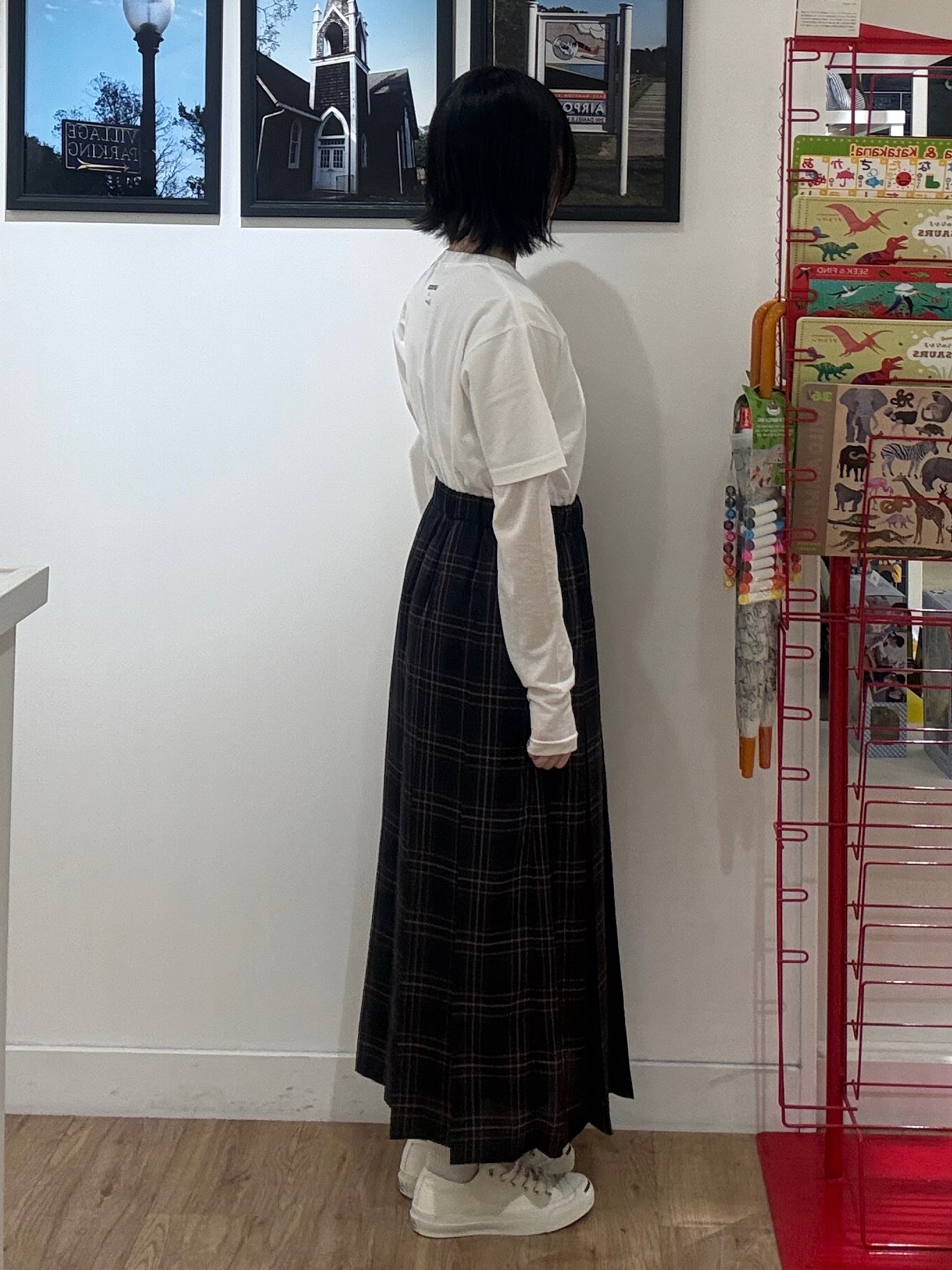 三浦りおんさんの「Dessin｜UMAO&times;Dessinコラボ プリントキャットフェイスT」を使ったコーディネート