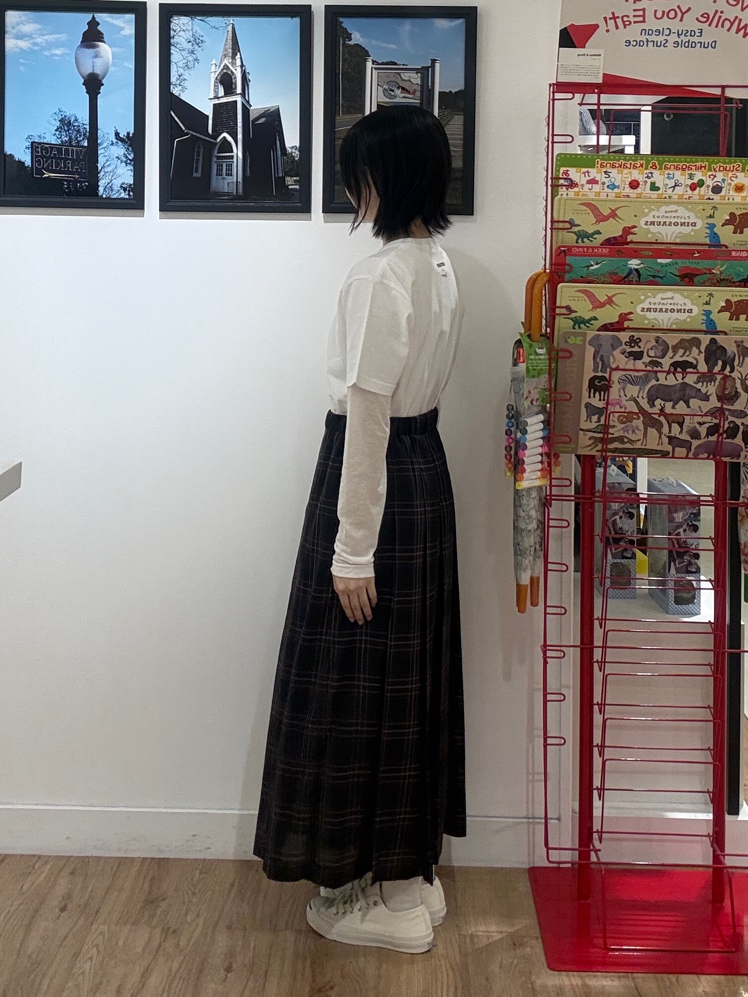 三浦りおんさんの「Dessin｜UMAO&times;Dessinコラボ プリントキャットフェイスT」を使ったコーディネート