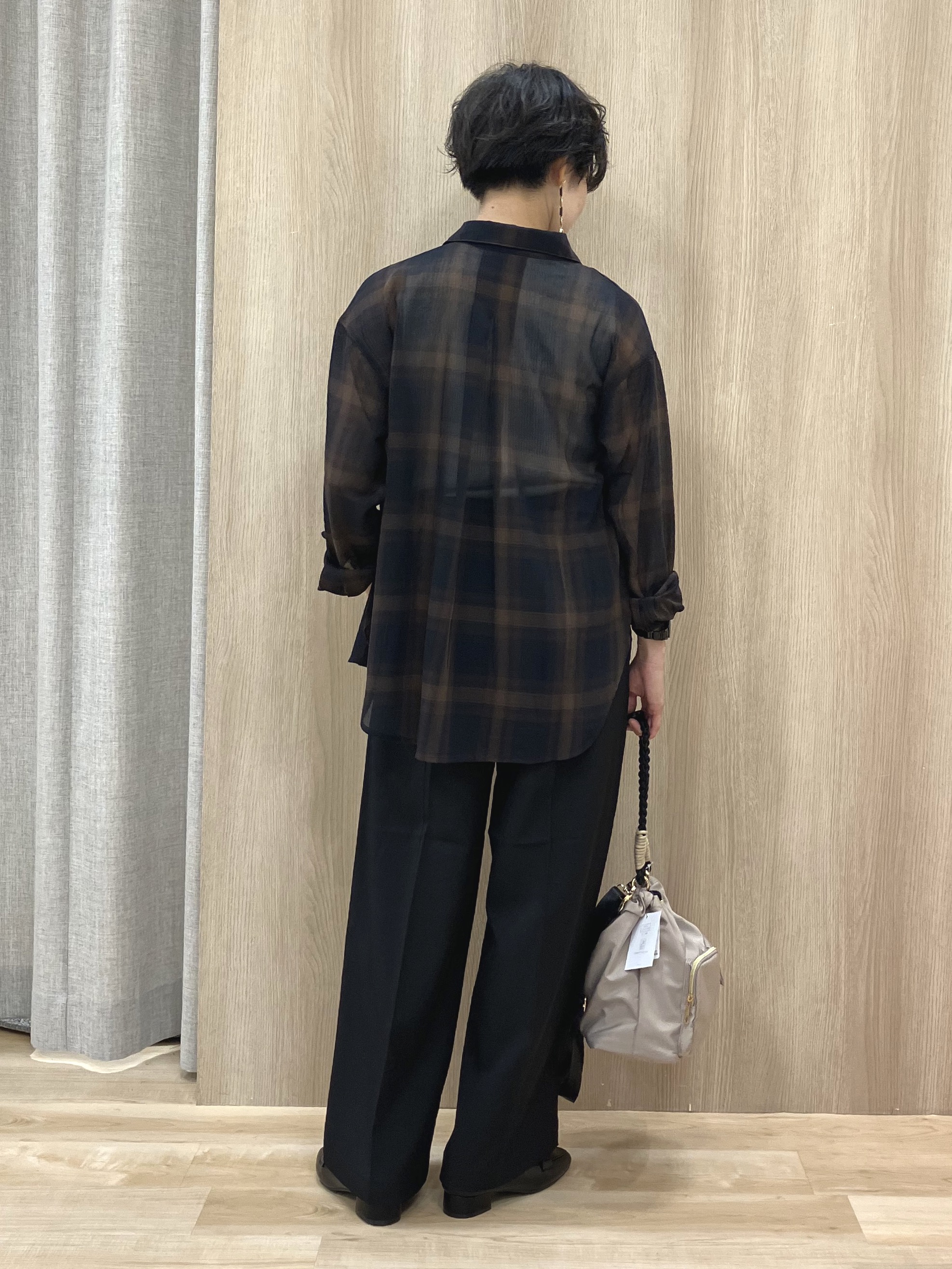 Keiさんの「grove｜シアーオンブレチェックシャツ」を使ったコーディネート