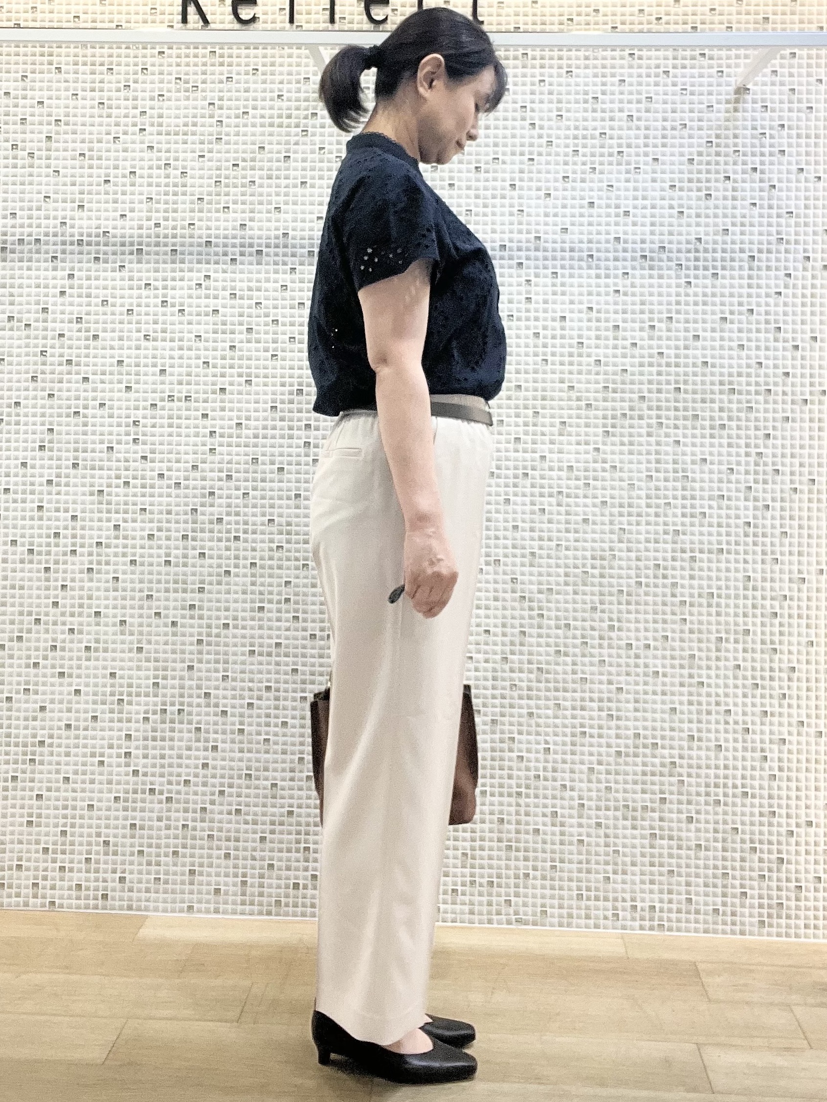 KAOさんの「Reflect｜【通勤◎】カットワーク刺繍レース シャツブラウス」を使ったコーディネート