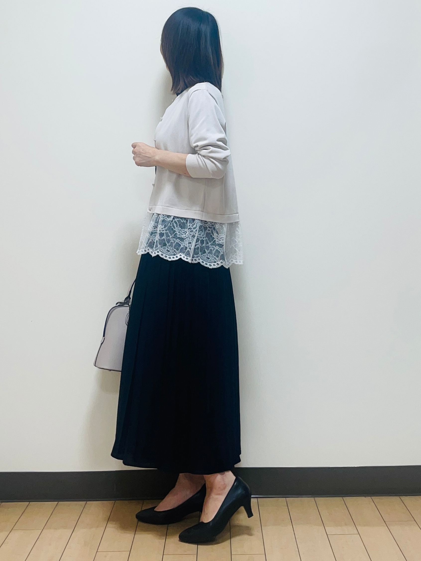 Riiさんの「Reflect｜【セットアップ／手洗い可】ドット柄シアーブラウス」を使ったコーディネート