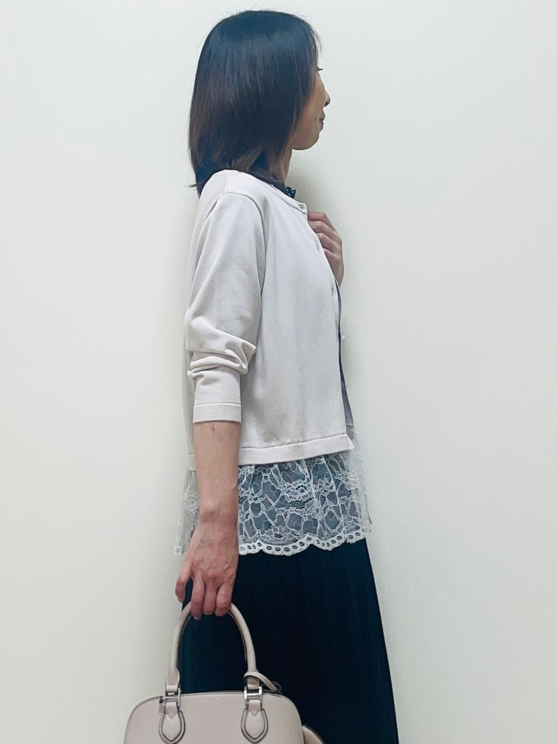 Riiさんの「Reflect｜【セットアップ／手洗い可】ドット柄シアーブラウス」を使ったコーディネート