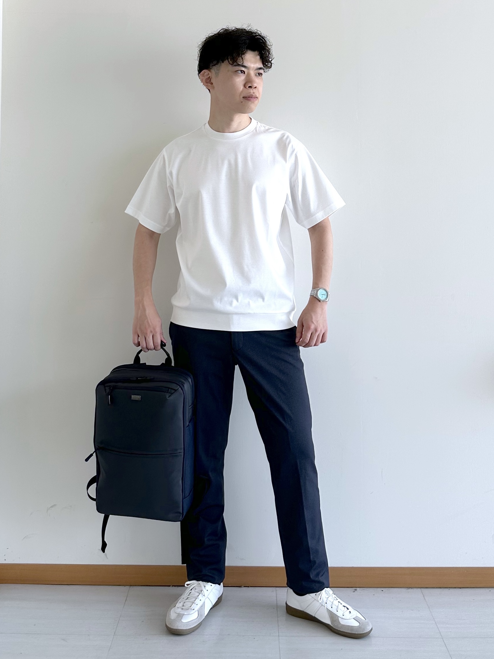 イッシーさんの「TAKEO KIKUCHI｜【360&deg;ストレッチ／軽量】None Of Stress ライト ジャケット（セットアップ対応）」を使ったコーディネート