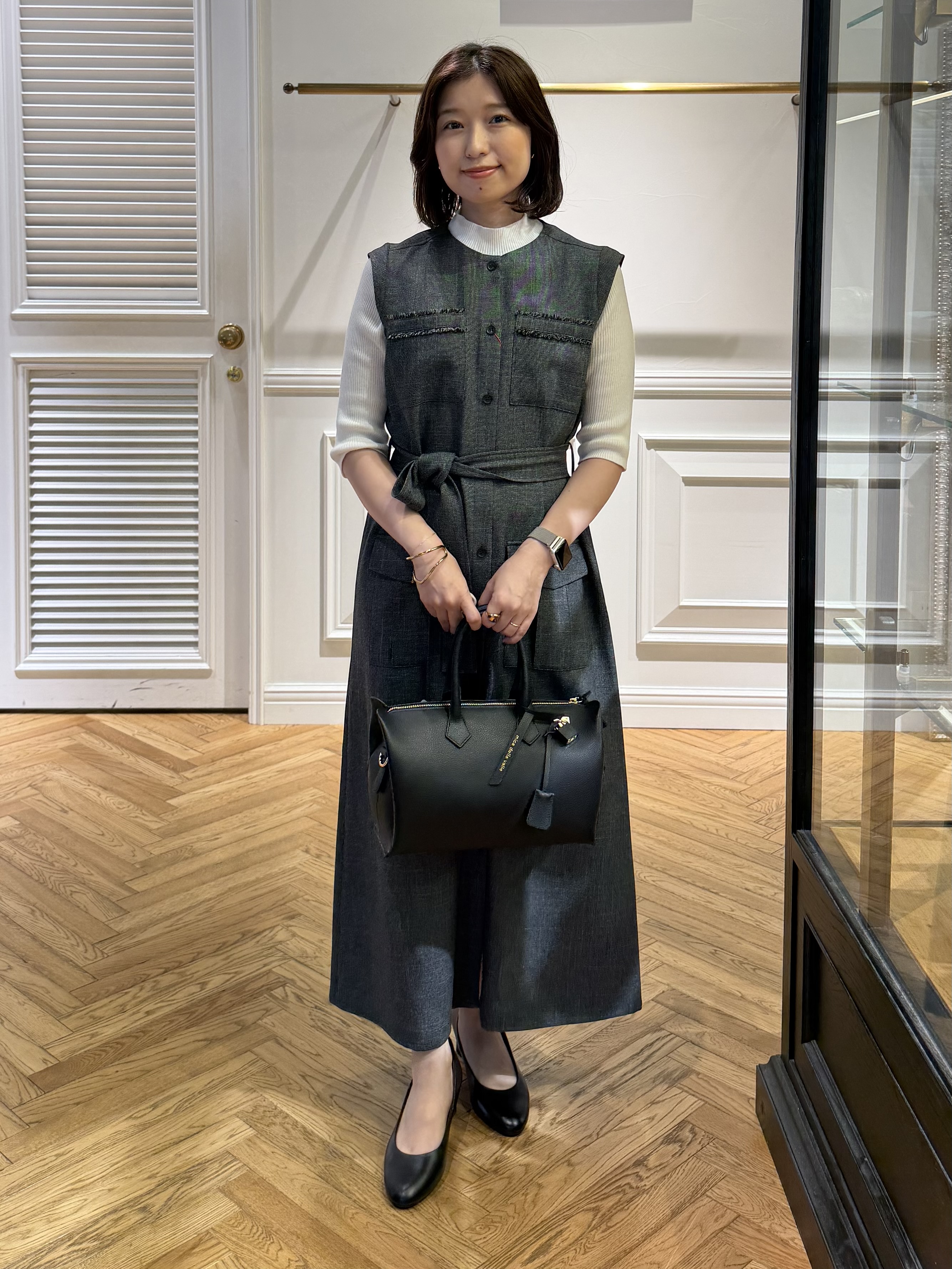 つじ まこさんの「DRESSTERIOR｜【接触冷感】クールタッチカットハーフスリーブプルオーバー」を使ったコーディネート