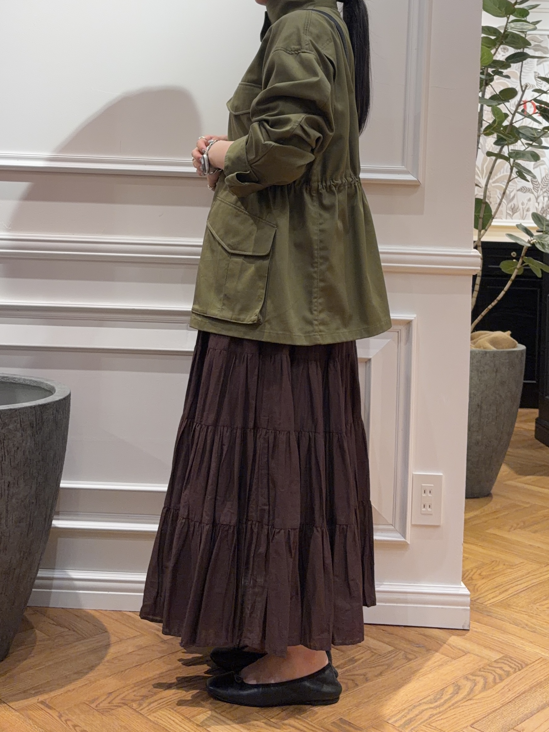 SAKAIさんの「DRESSTERIOR｜【ウォッシャブル】コンパクトコットンミリタリーブルゾン」を使ったコーディネート
