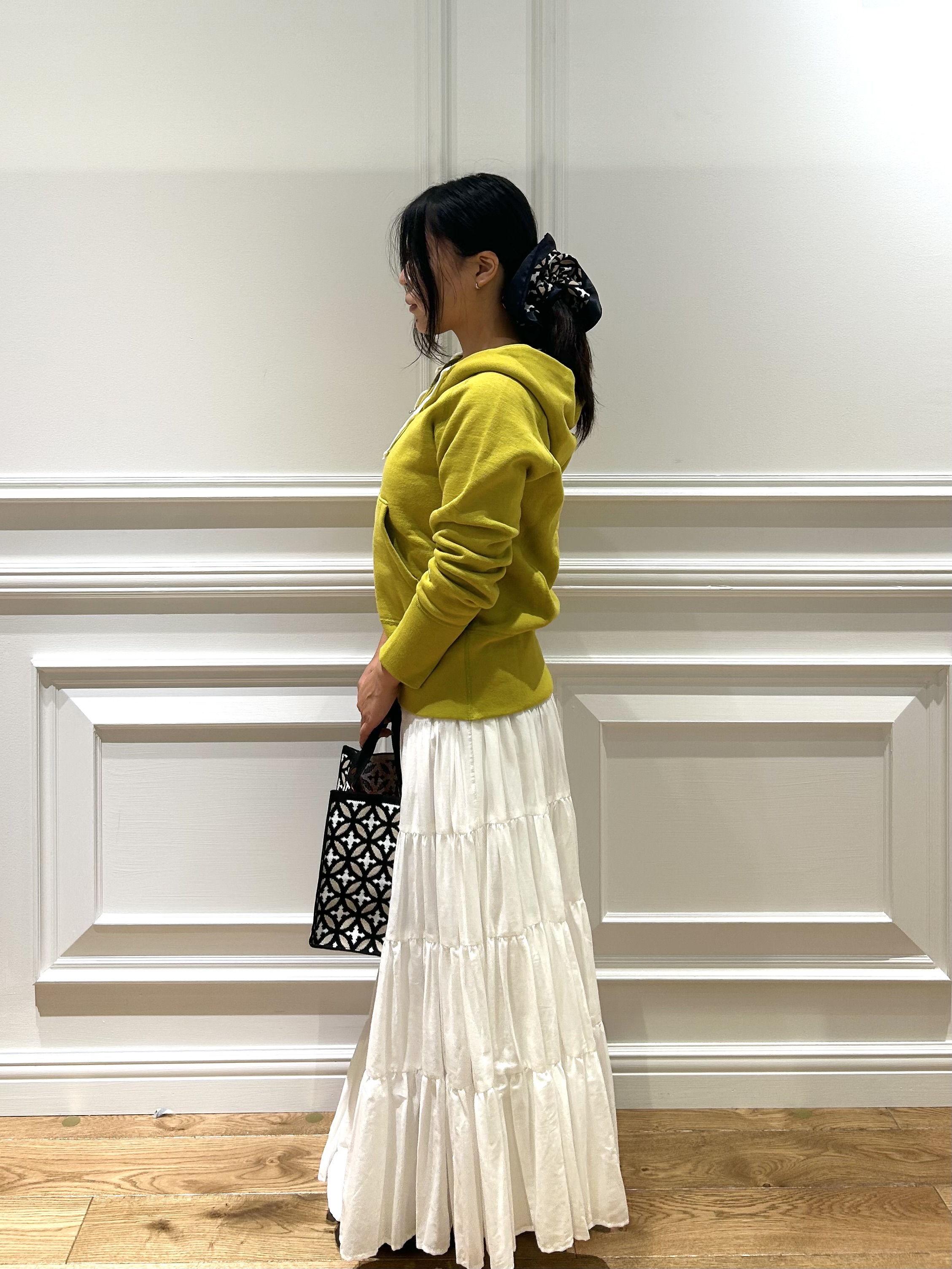 とりみさんの「DRESSTERIOR｜【再入荷】コットンボイルティアードスカート」を使ったコーディネート