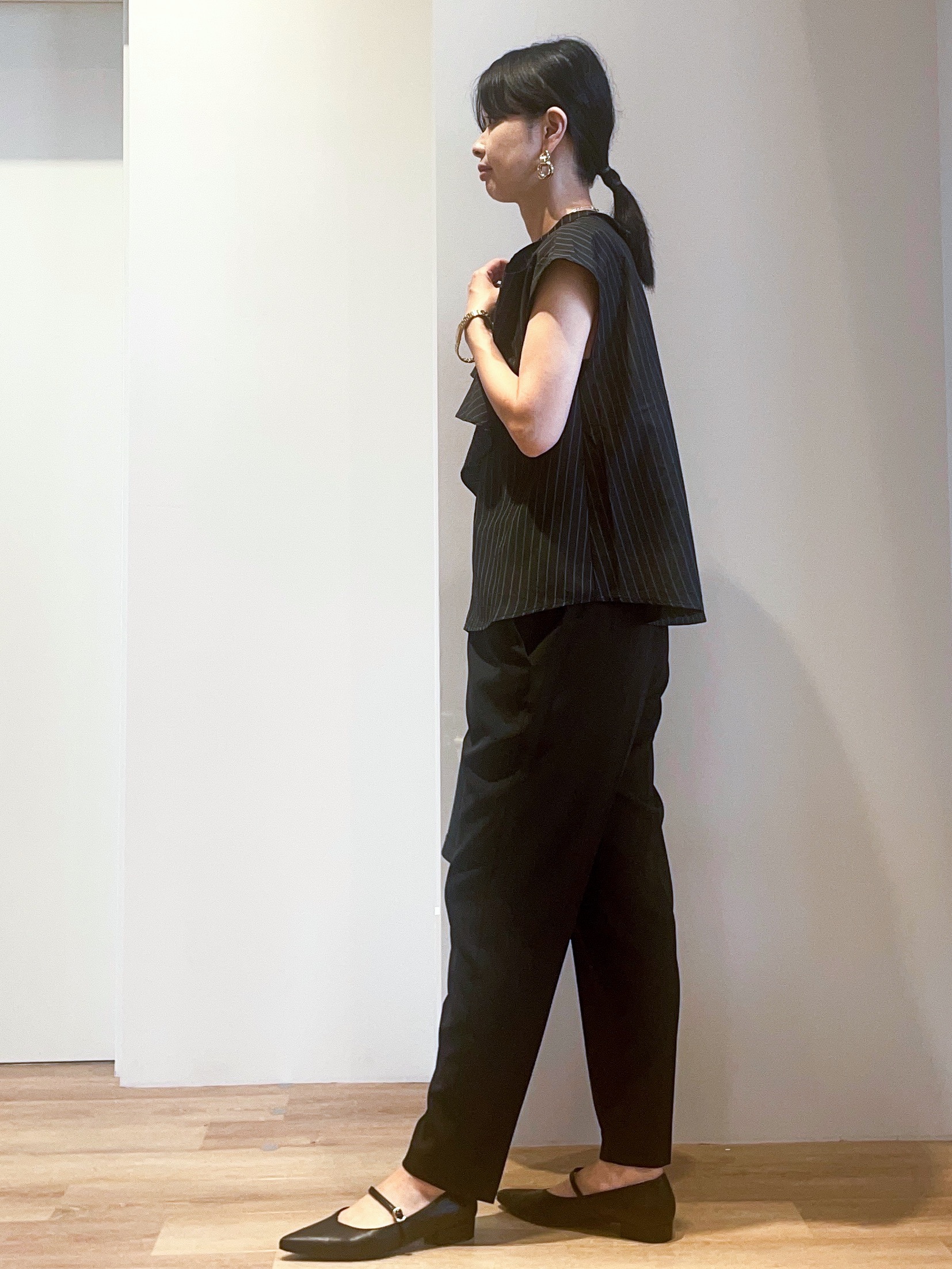 あいさんの「OPAQUE.CLIP｜ボウタイフリルブラウス【洗濯機OK】」を使ったコーディネート
