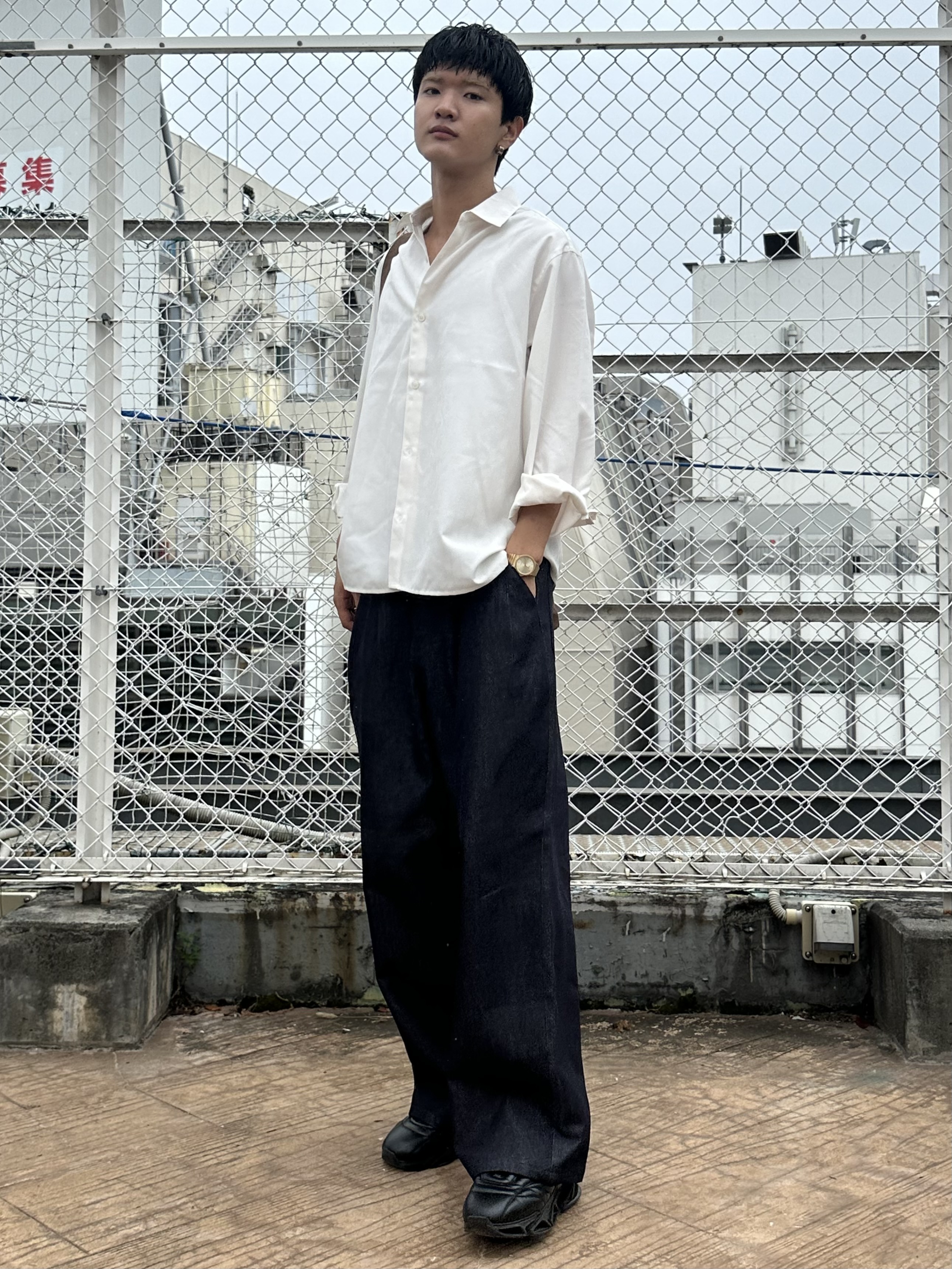 KOHEIさんの「tk.TAKEO KIKUCHI｜インサイドシューレーススニーカー」を使ったコーディネート
