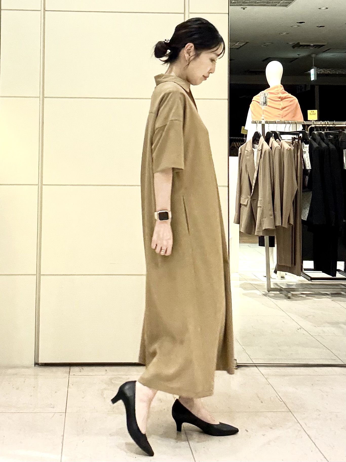 mori.さんの「UNTITLED｜【残暑も快適/UVカット/接触冷感】エアリークールワンピース」を使ったコーディネート