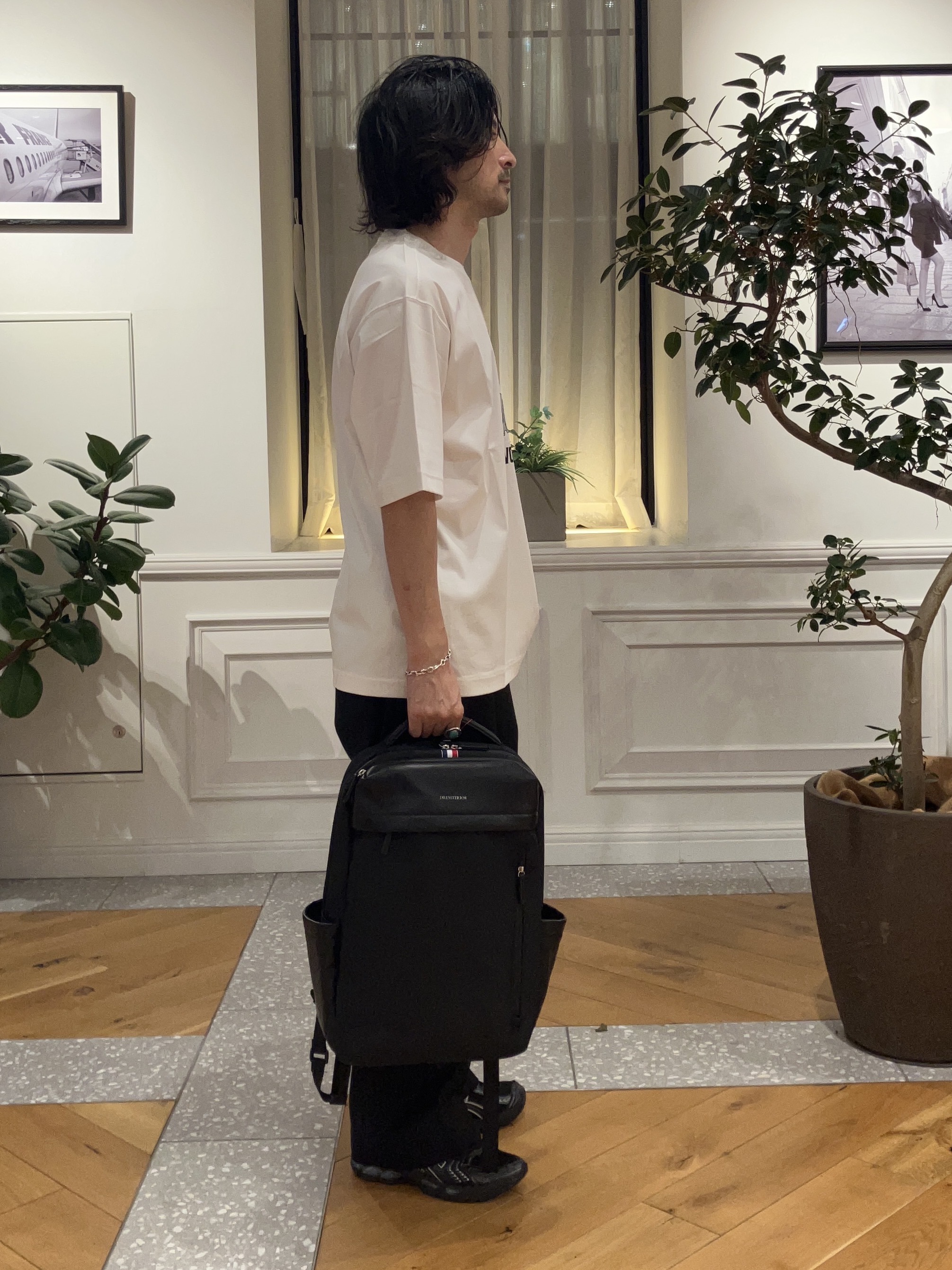 junyaさんの「DRESSTERIOR｜【接触冷感／抗菌防臭／消臭】ICE CLEAR COTTON ガンラビットTシャツ」を使ったコーディネート