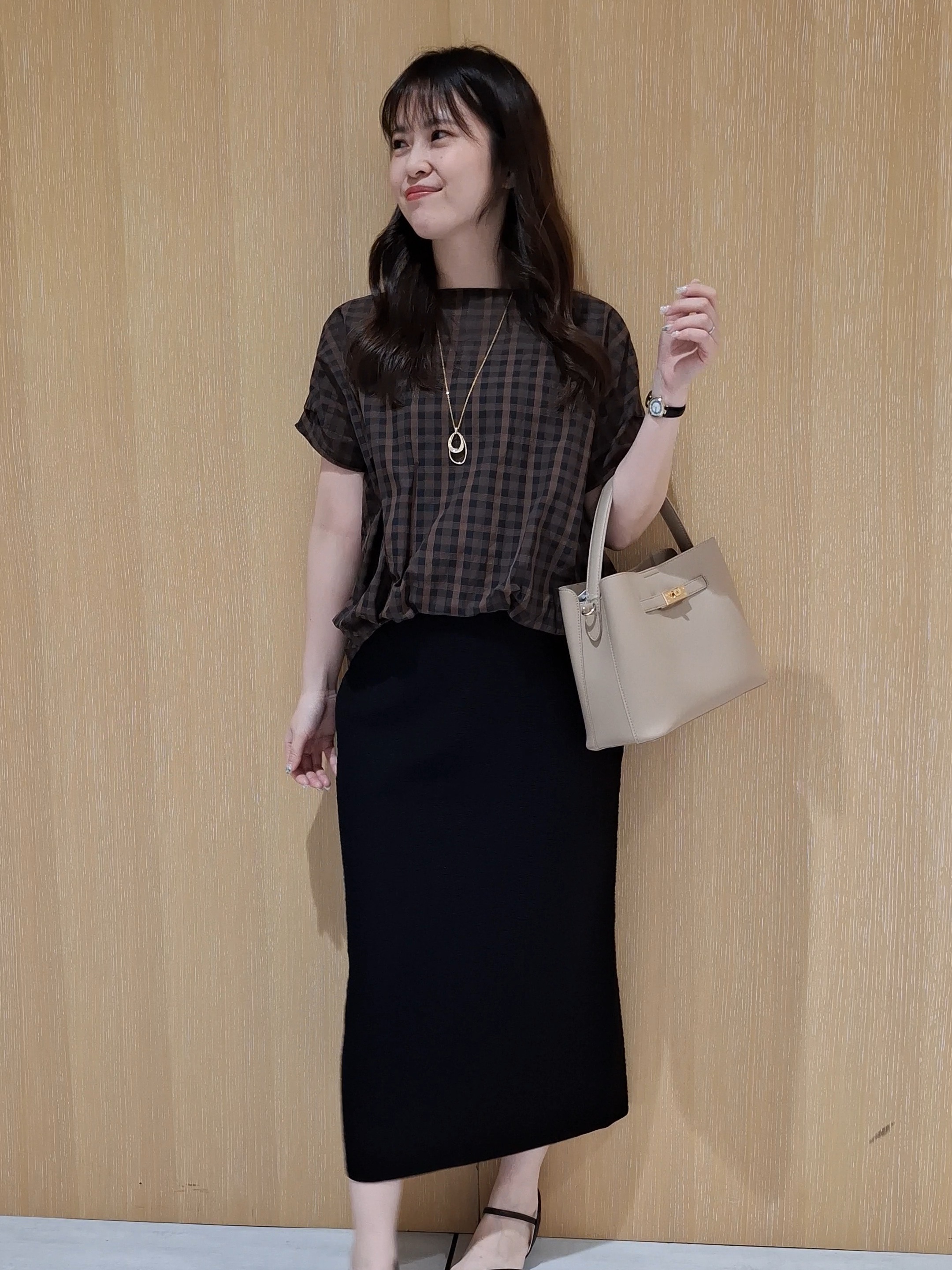 YuKaRiさんの「UNTITLED｜【セットアップ可】ドライタッチニットプルオーバー」を使ったコーディネート