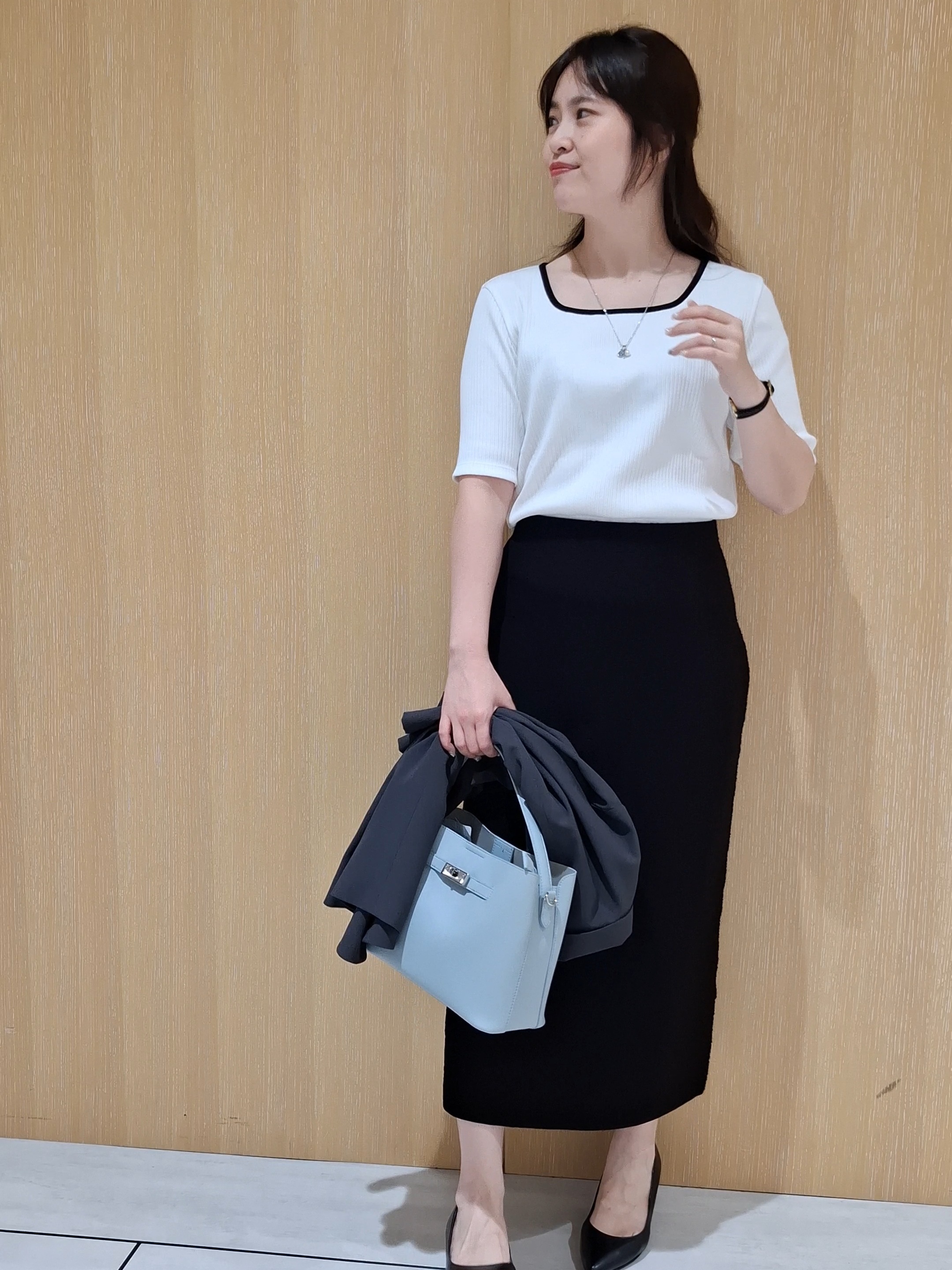 YuKaRiさんの「UNTITLED｜【セットアップ可】ドライタッチニットプルオーバー」を使ったコーディネート