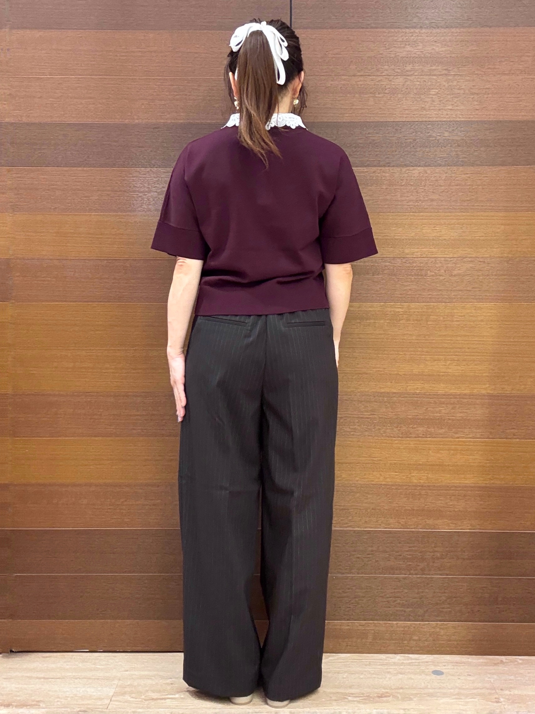 maichiさんの「OPAQUE.CLIP｜2WAY衿ドッキングニット《洗濯機OK》」を使ったコーディネート