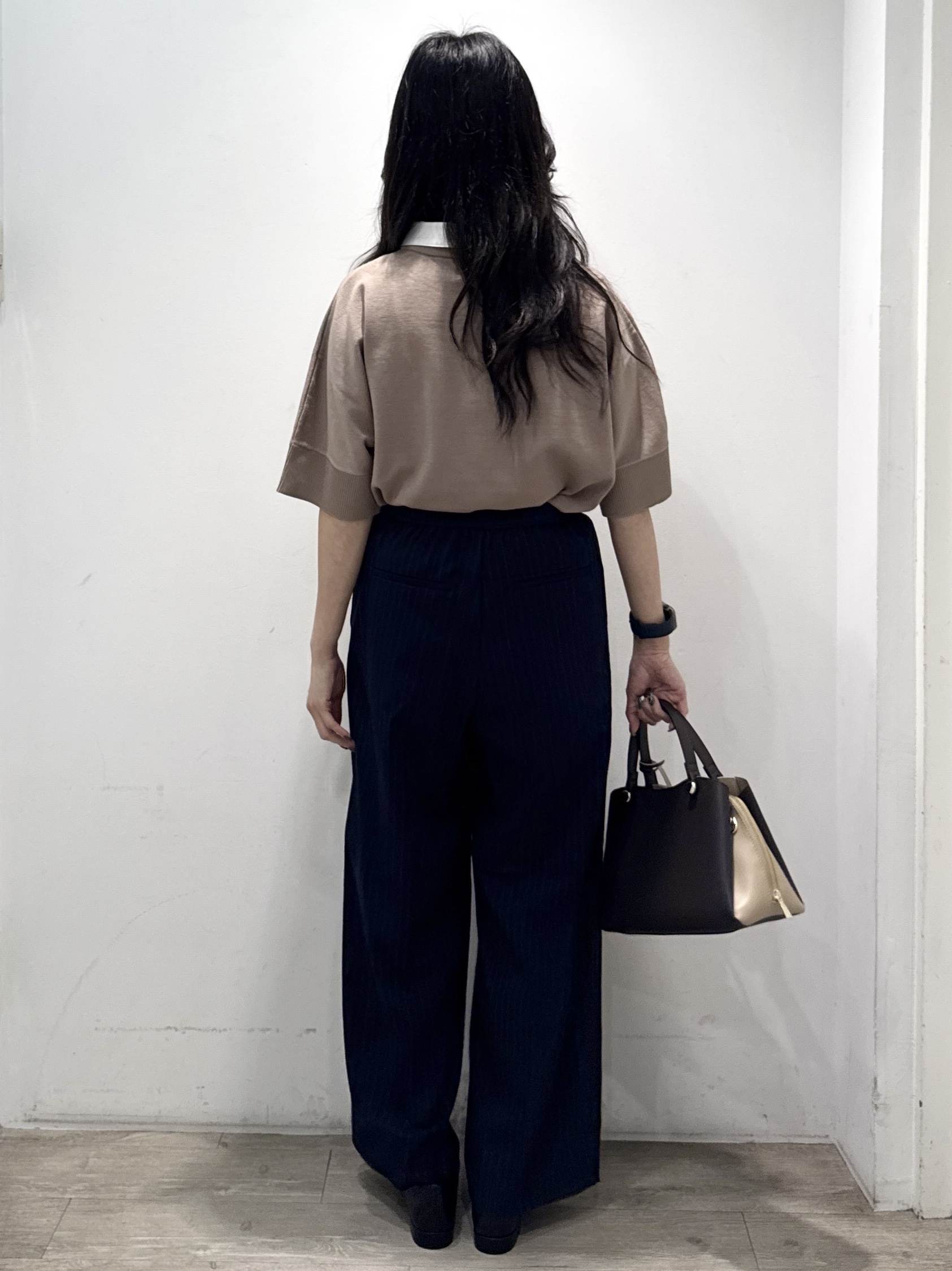 yuicciさんの「OPAQUE.CLIP｜2WAY衿ドッキングニット《洗濯機OK》」を使ったコーディネート