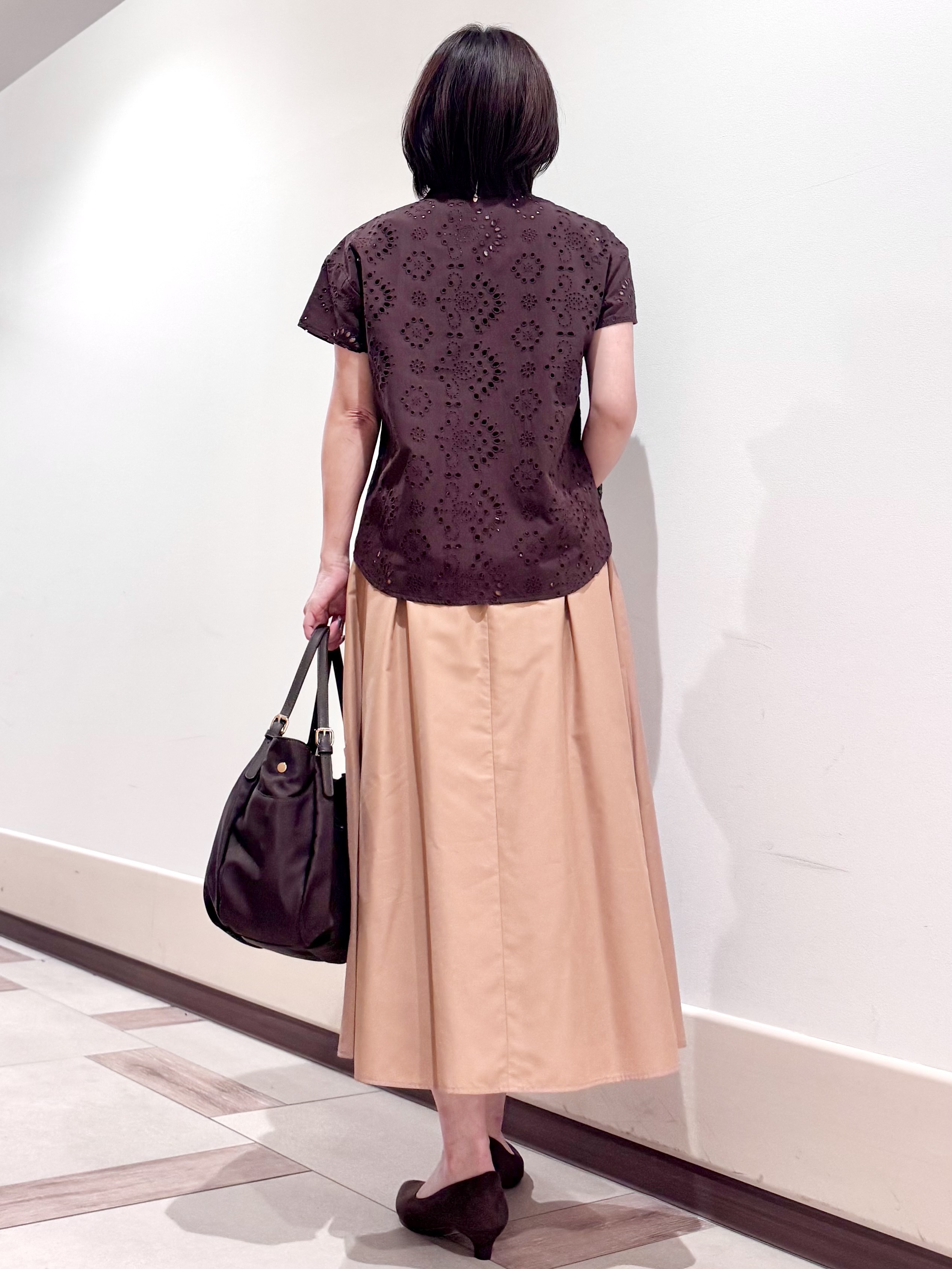 kaeさんの「Reflect｜【通勤◎】カットワーク刺繍レース シャツブラウス」を使ったコーディネート