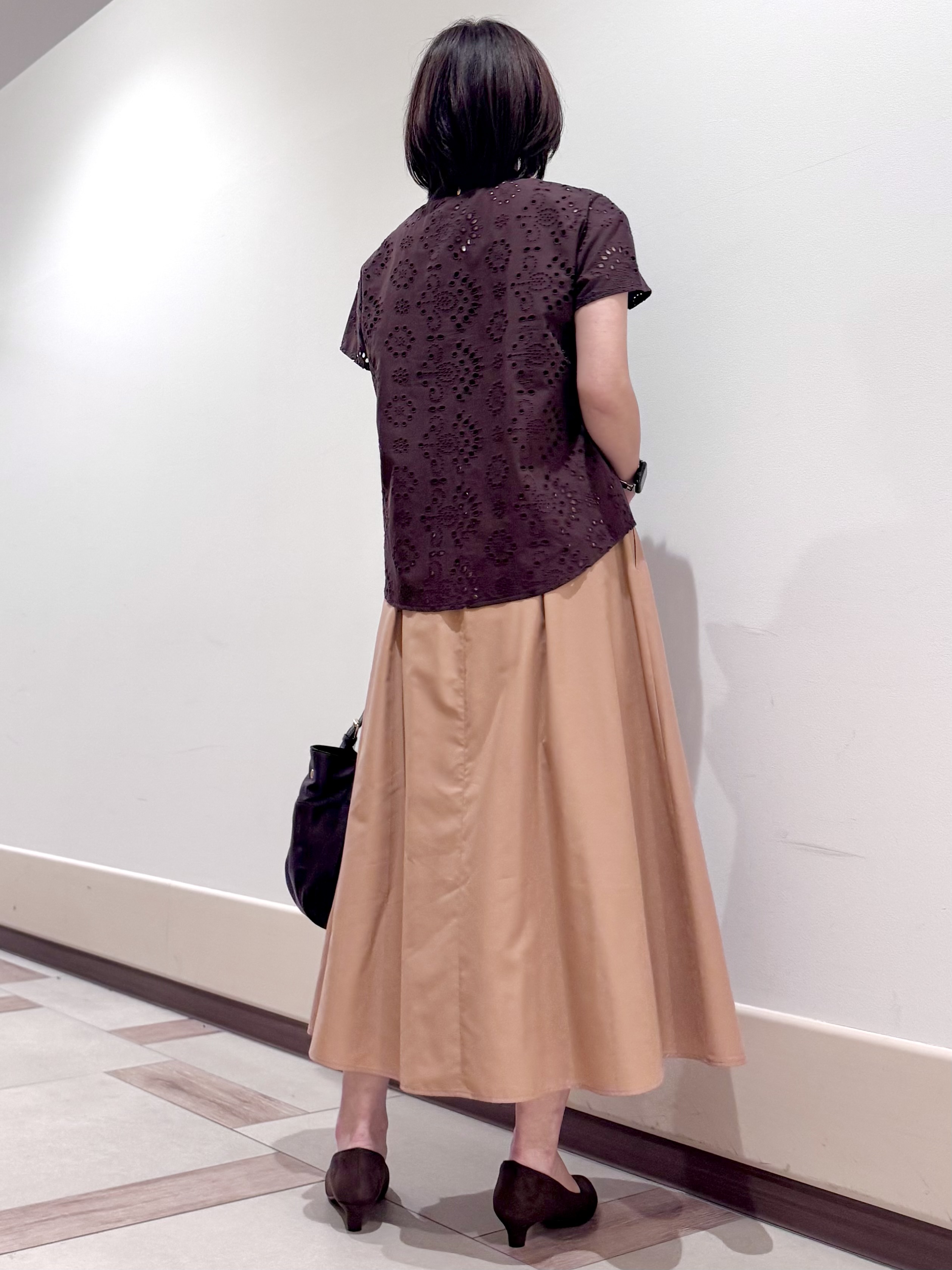 kaeさんの「Reflect｜【通勤◎】カットワーク刺繍レース シャツブラウス」を使ったコーディネート