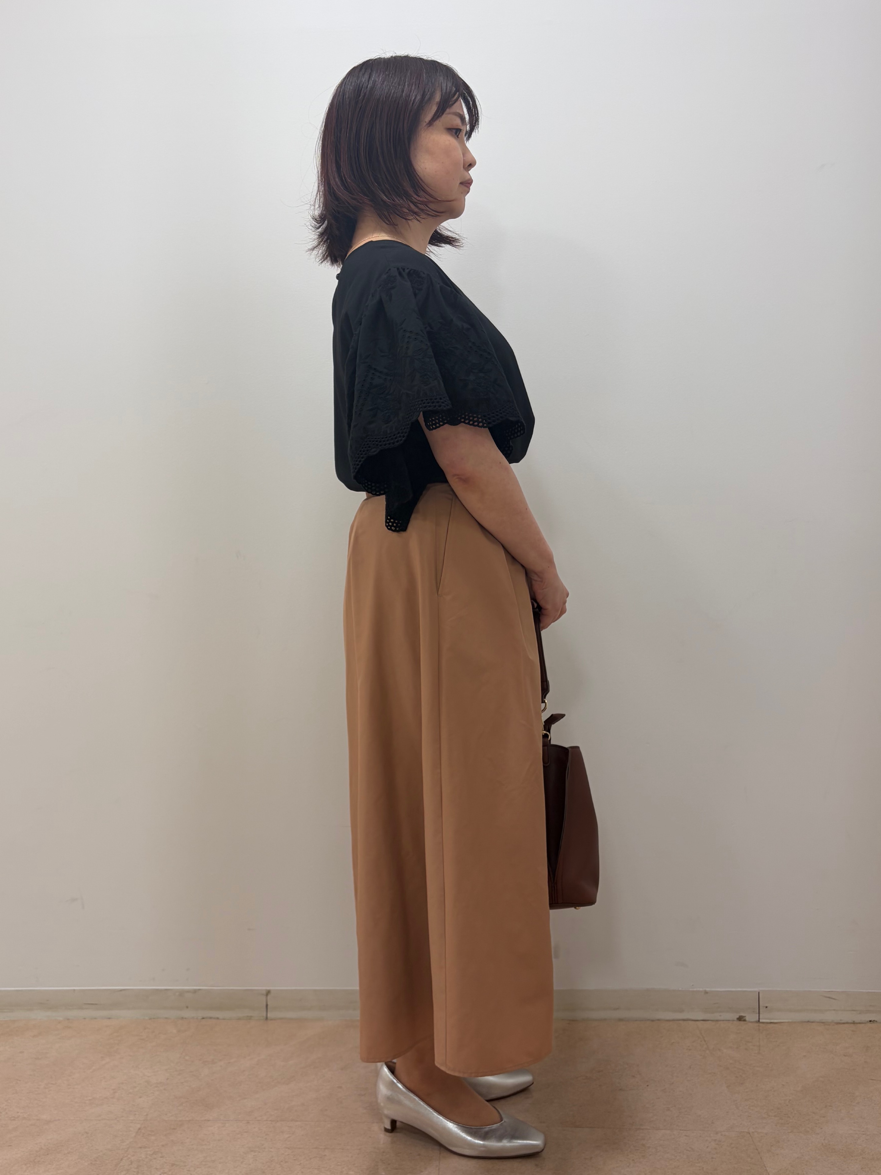 keiさんの「Reflect｜【通勤◎】スカラップレーススリーブ ブラウス」を使ったコーディネート