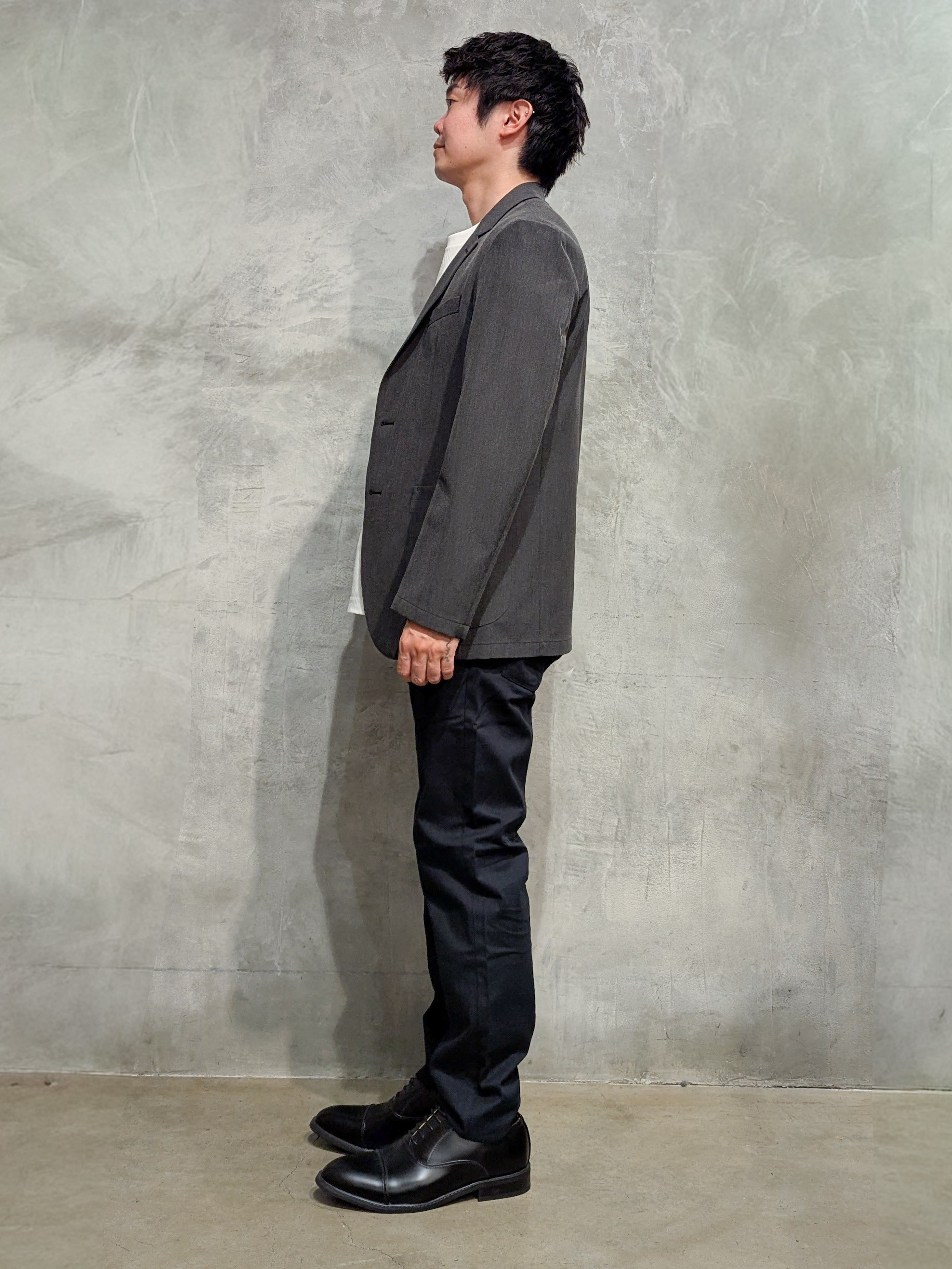 daiさんの「THE SHOP TK｜【ストレッチ／洗濯機OK／セットアップ可】デニムライク ジャケット」を使ったコーディネート