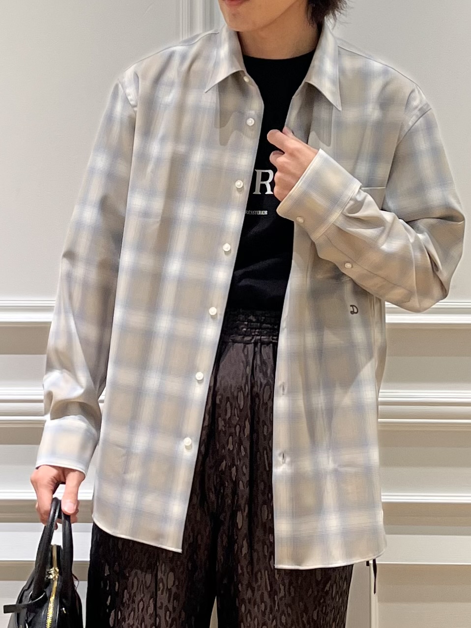 Watanabeさんの「DRESSTERIOR｜【日本製】オンブレーチェックシャツ」を使ったコーディネート