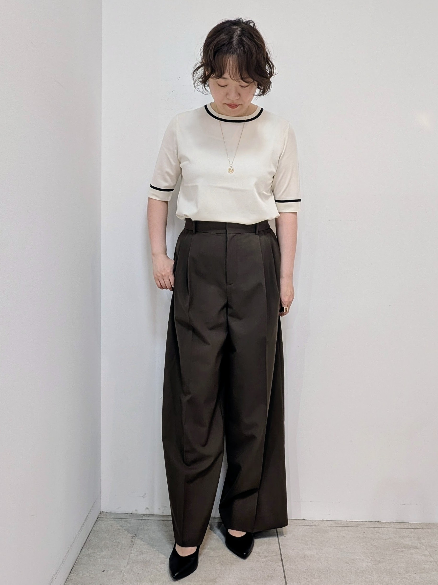 いこさんの「UNTITLED｜【アンサンブル可能】コンパクトニットカーディガン」を使ったコーディネート