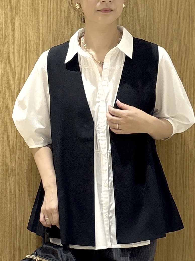 たけねぇさんの「OPAQUE.CLIP｜【吸水速乾】フレアジレ《洗濯機OK／セットアップ対応可》」を使ったコーディネート