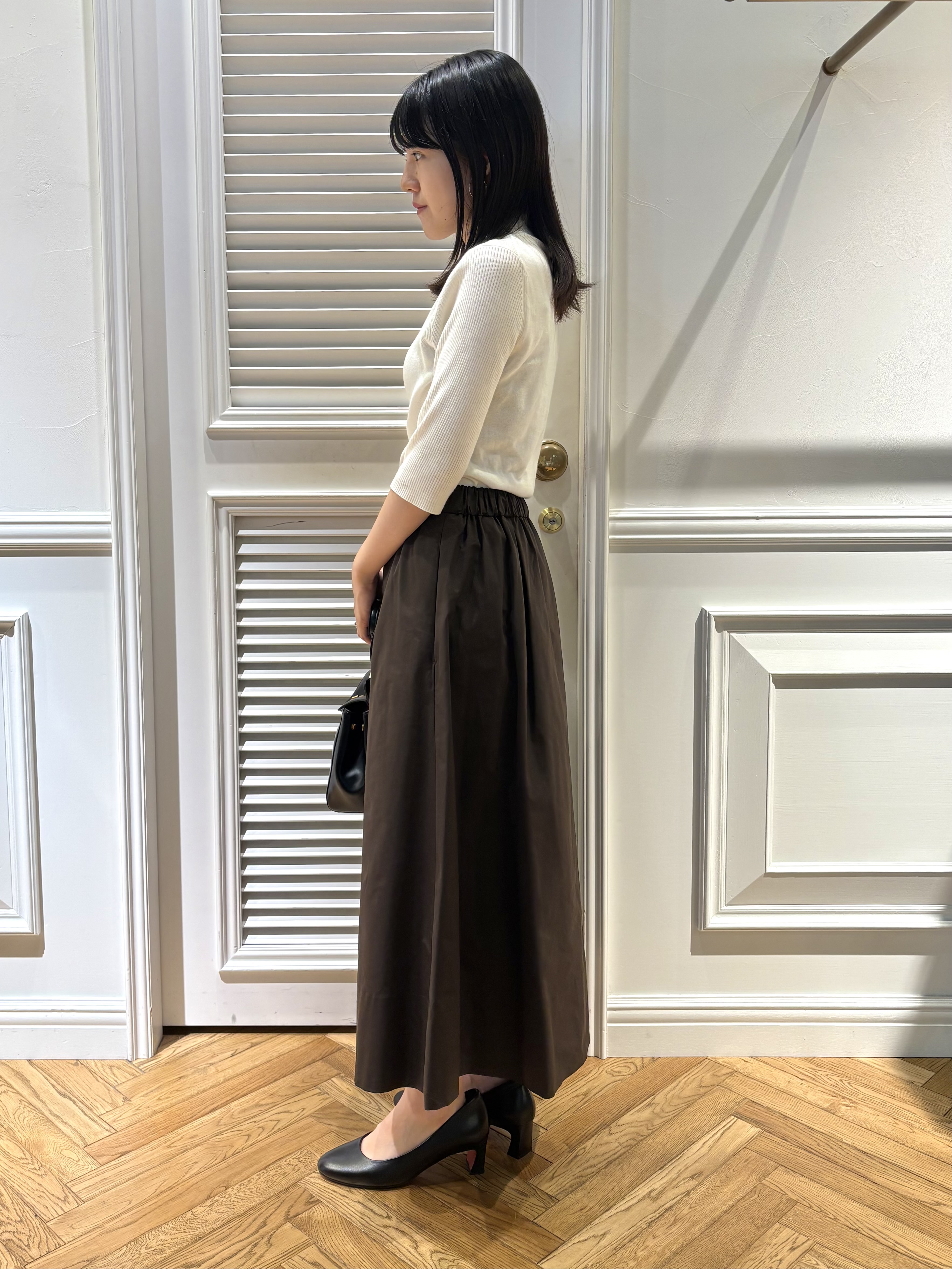 cocoさんの「DRESSTERIOR｜【接触冷感】クールタッチカットハーフスリーブプルオーバー」を使ったコーディネート