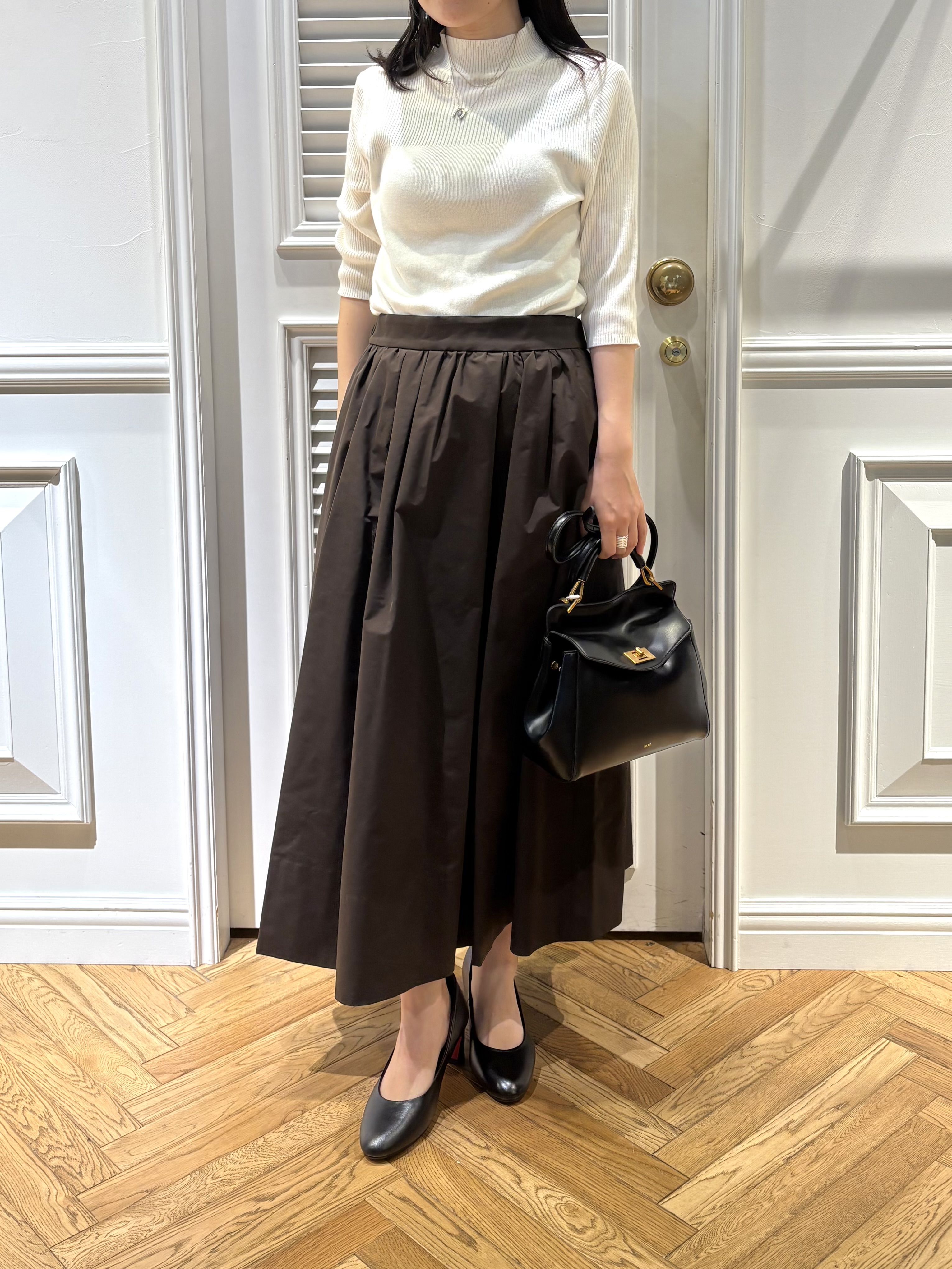 cocoさんの「DRESSTERIOR｜【接触冷感】クールタッチカットハーフスリーブプルオーバー」を使ったコーディネート