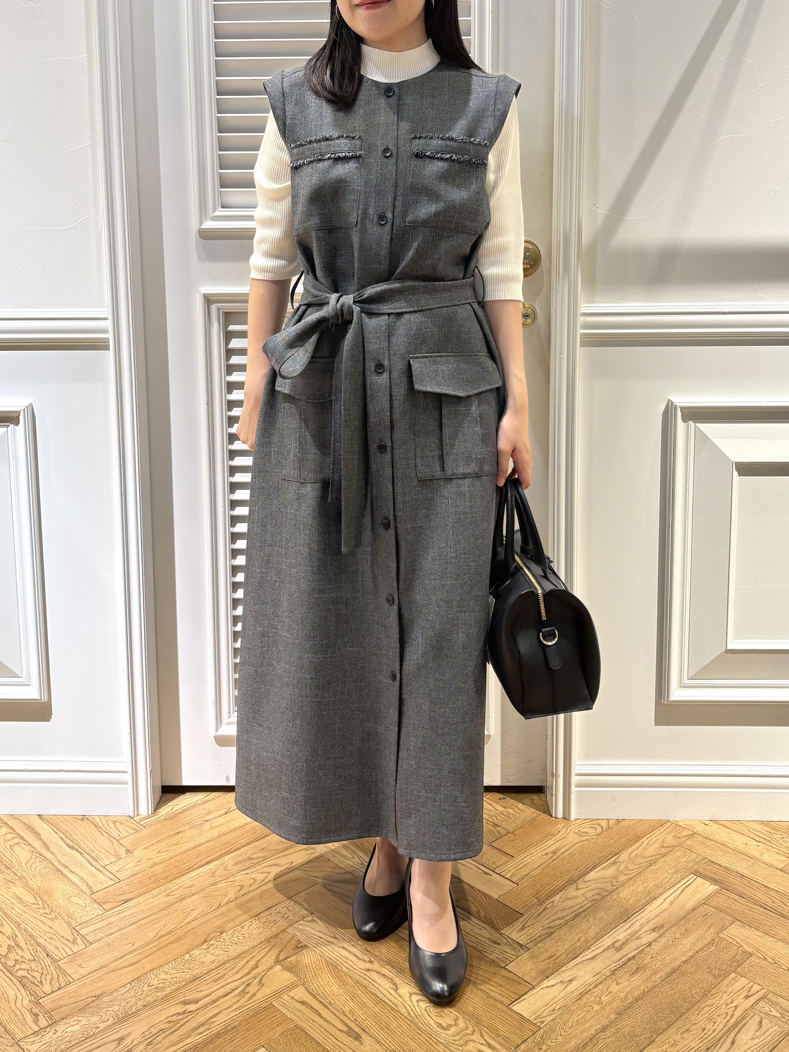 cocoさんの「DRESSTERIOR｜【接触冷感】クールタッチカットハーフスリーブプルオーバー」を使ったコーディネート
