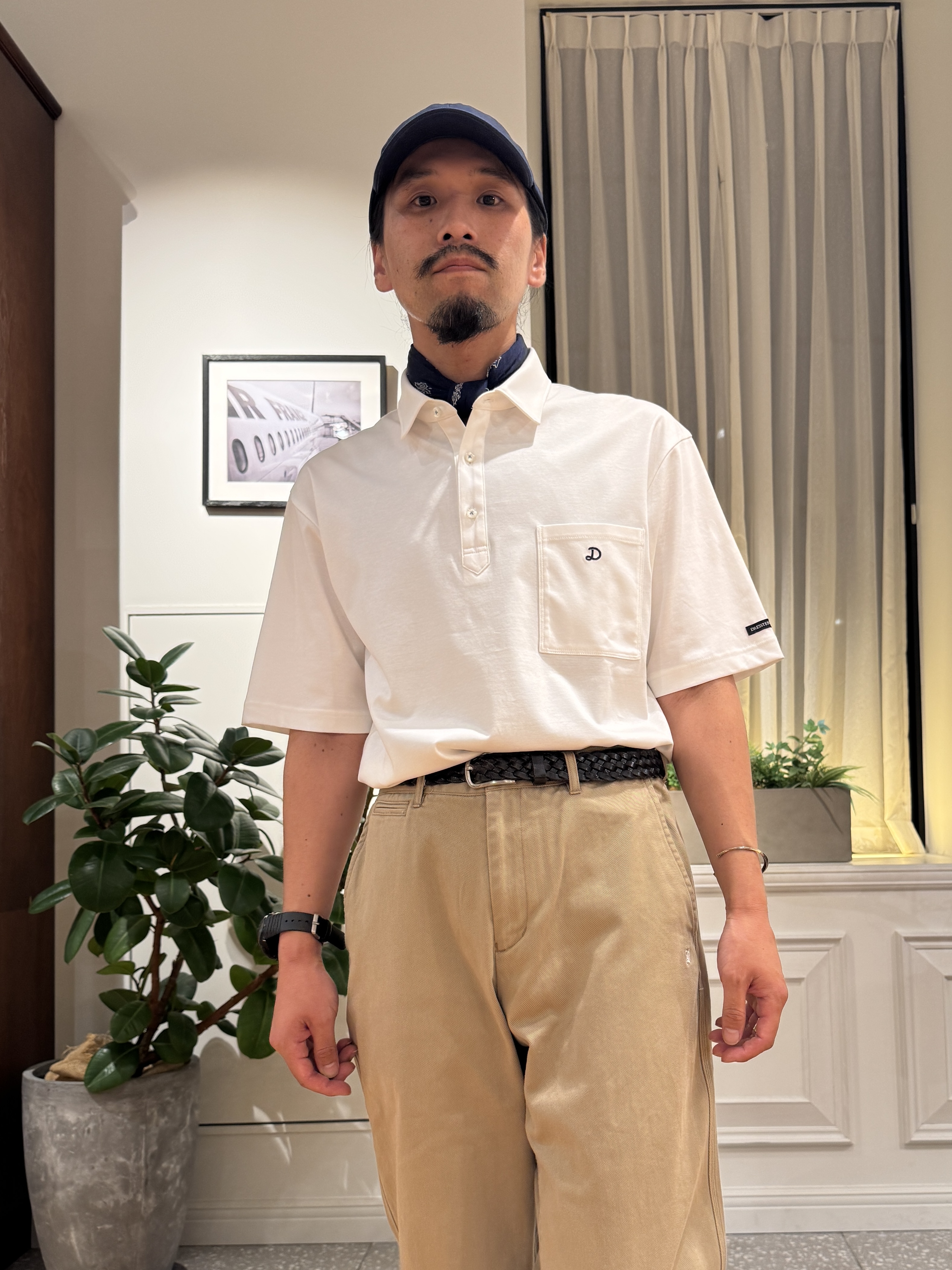 kawarataniさんの「DRESSTERIOR｜【接触冷感/抗菌防臭/消臭/Safari5月号掲載】ICE CLEAR COTTON オーバーフィッ」を使ったコーディネート