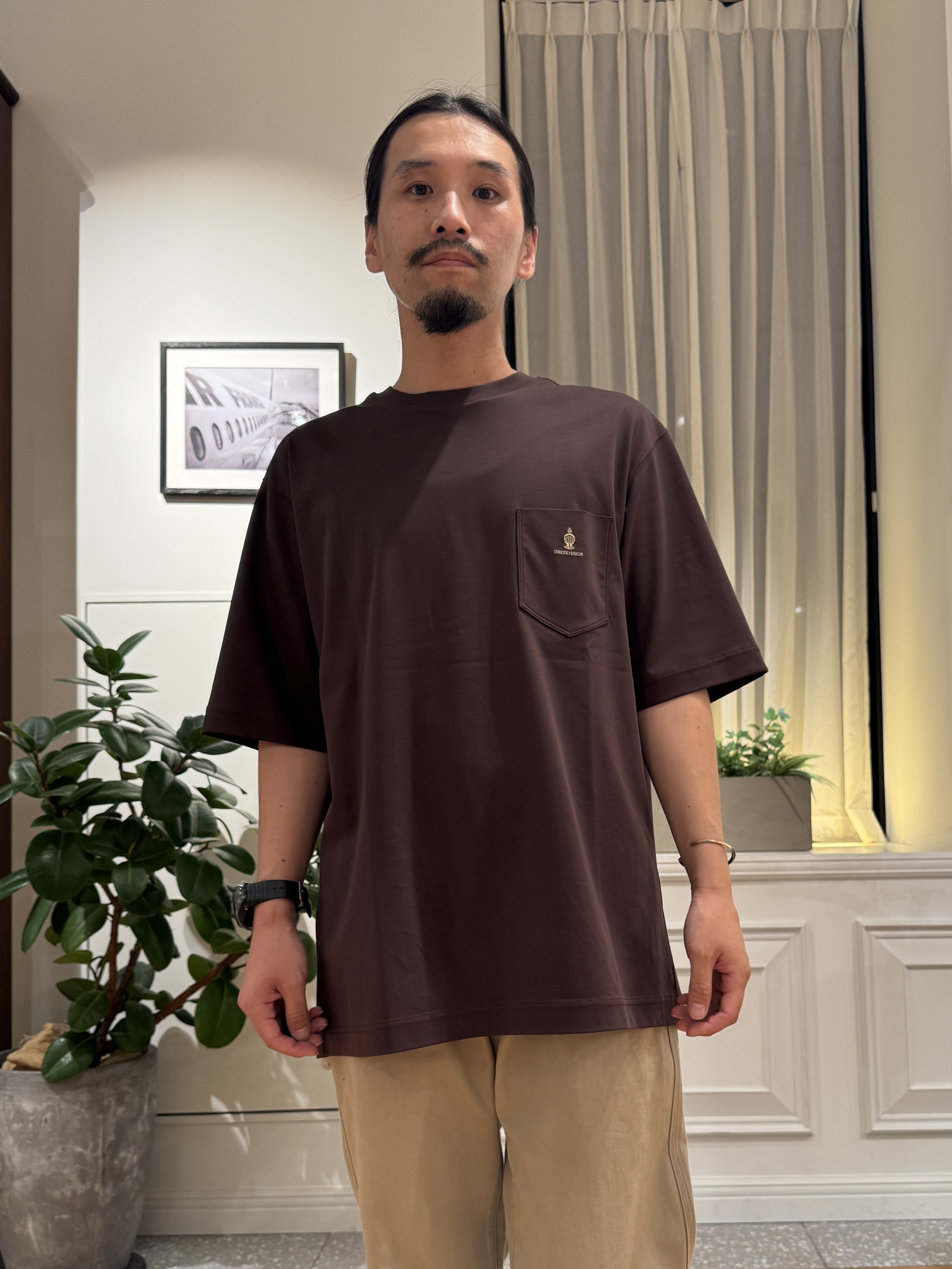 kawarataniさんの「DRESSTERIOR｜【接触冷感／抗菌防臭／消臭】ICE CLEAR COTTON オーバーフィットTシャツ」を使ったコーディネート